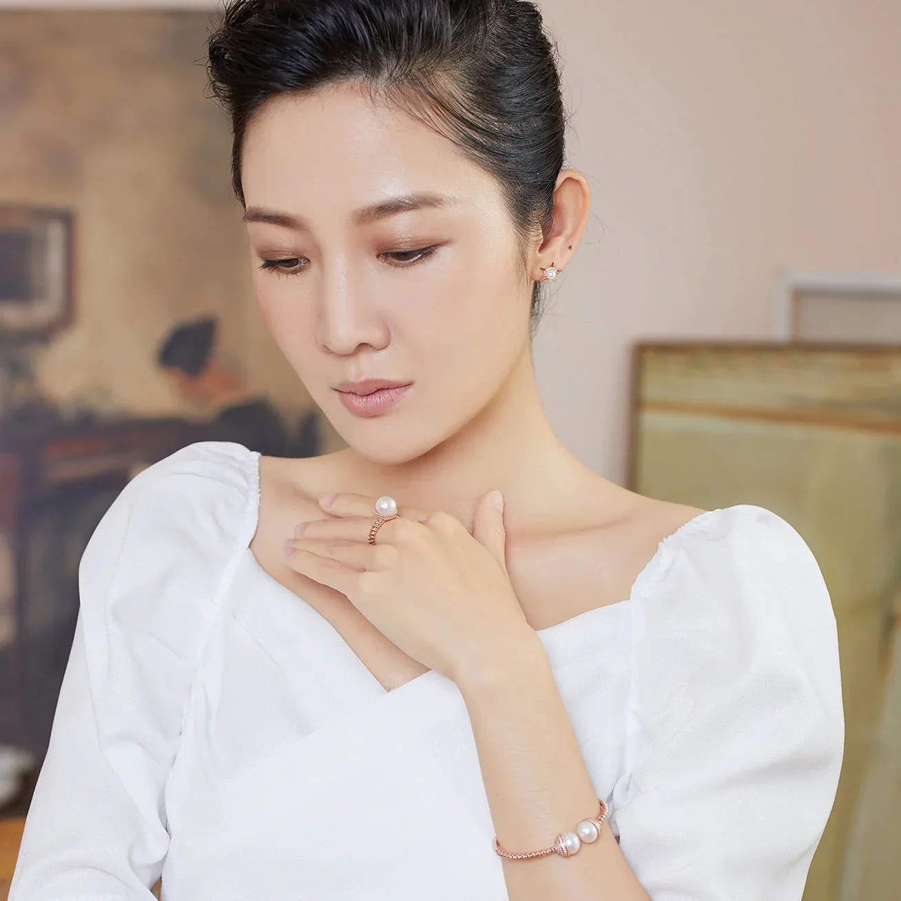 PEARLY LUSTRE | Asian Civilisations Museum Freshwater Pearl Ring WR00097 | ACM Collection - Image 5