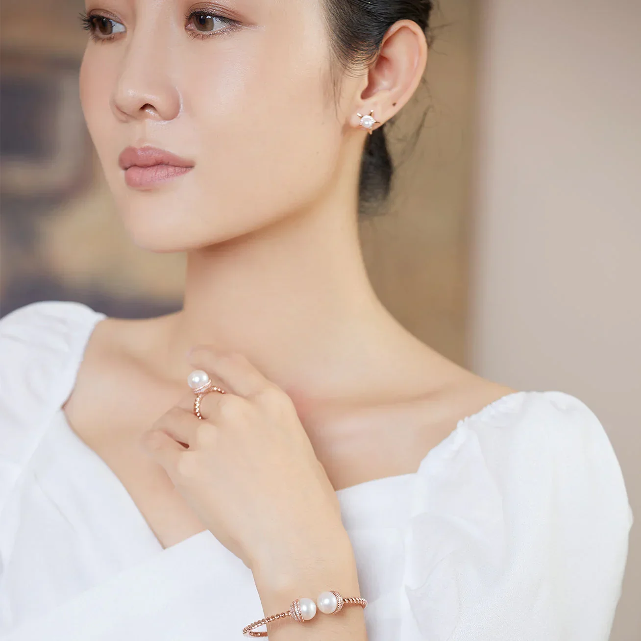 PEARLY LUSTRE | Asian Civilisations Museum Freshwater Pearl Ring WR00097 | ACM Collection - Image 6