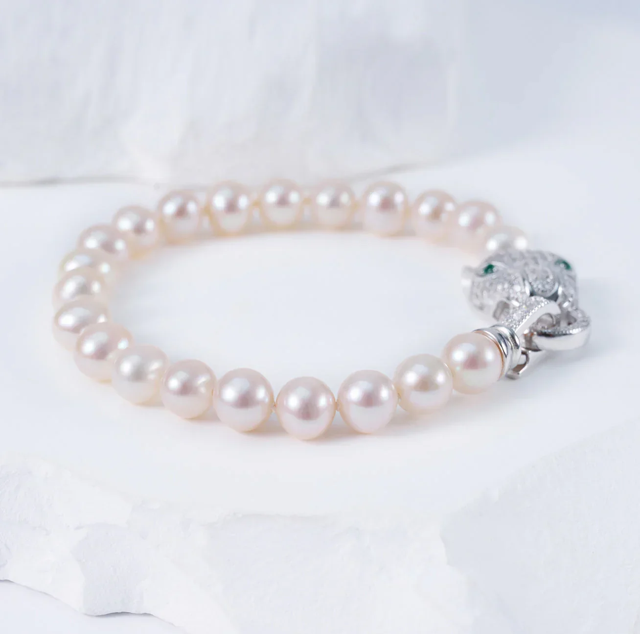 PEARLY LUSTRE | Freshwater Pearl Bracelet WB00136 | SAFARI - Image 3