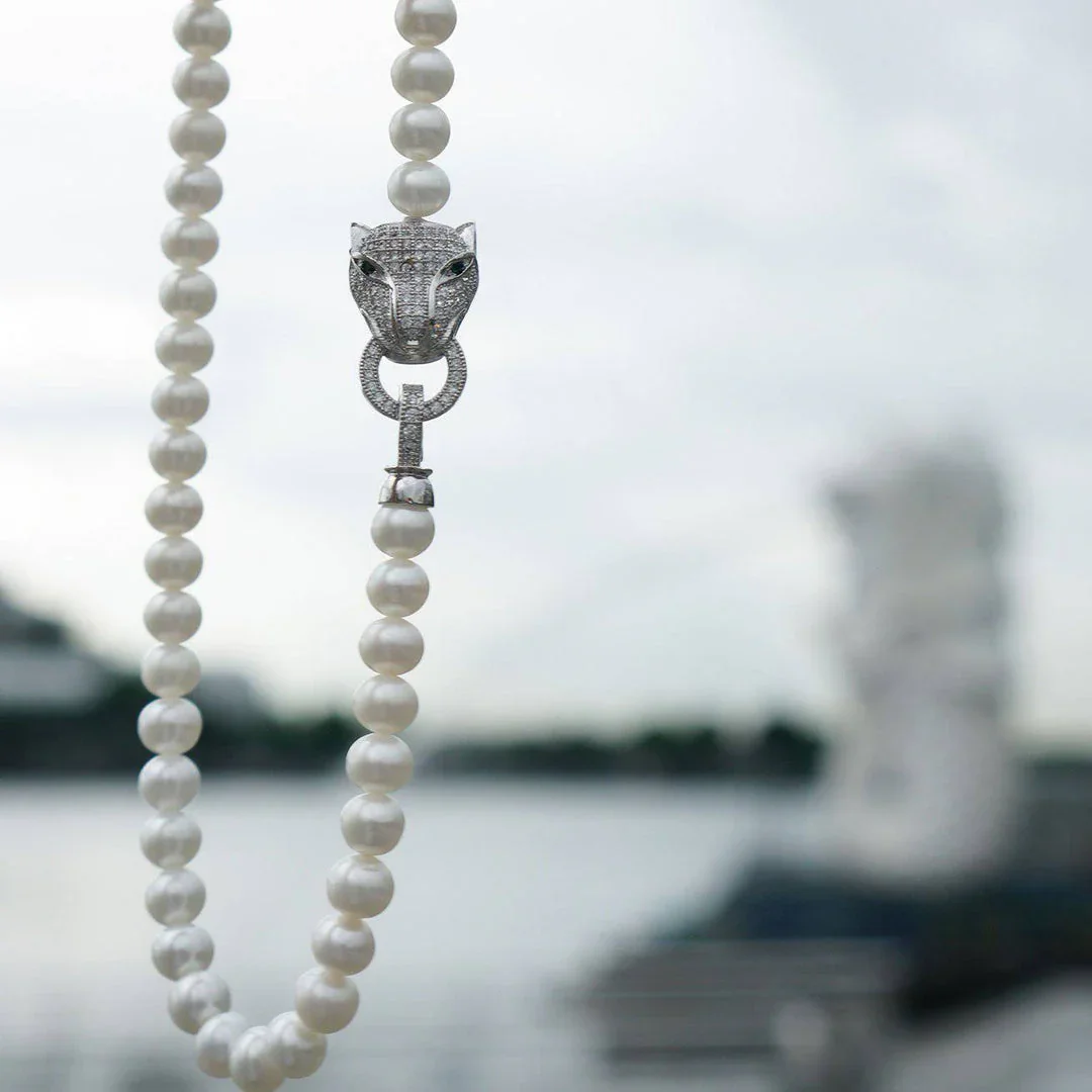 PEARLY LUSTRE | Freshwater Pearl Necklace WN00042 | SAFARI - Image 5