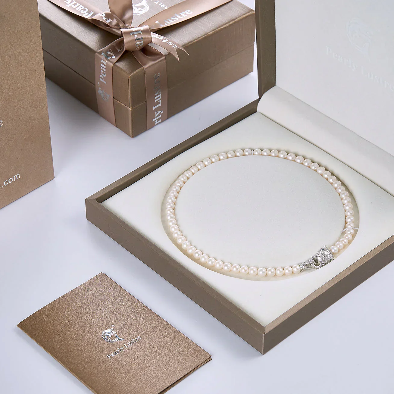 PEARLY LUSTRE | Freshwater Pearl Necklace WN00042 | SAFARI - Image 9