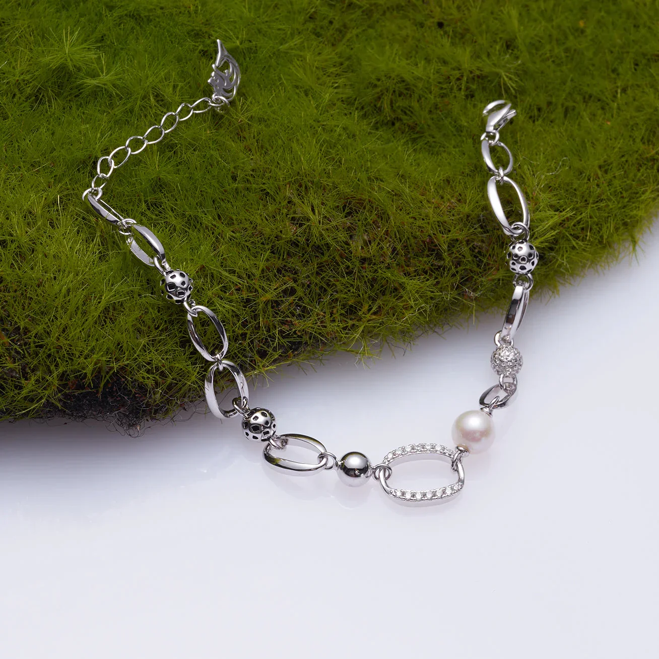 PEARLY LUSTRE | Top Grade Freshwater Pearl Bracelet WB00233 | SAFARI - Image 4