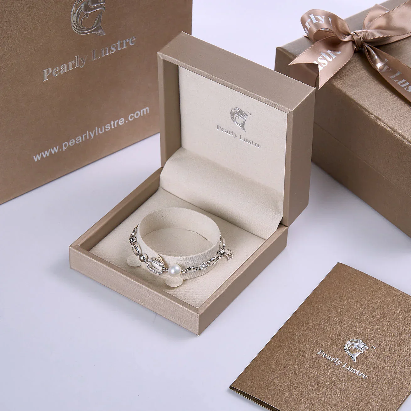 PEARLY LUSTRE | Top Grade Freshwater Pearl Bracelet WB00233 | SAFARI - Image 5