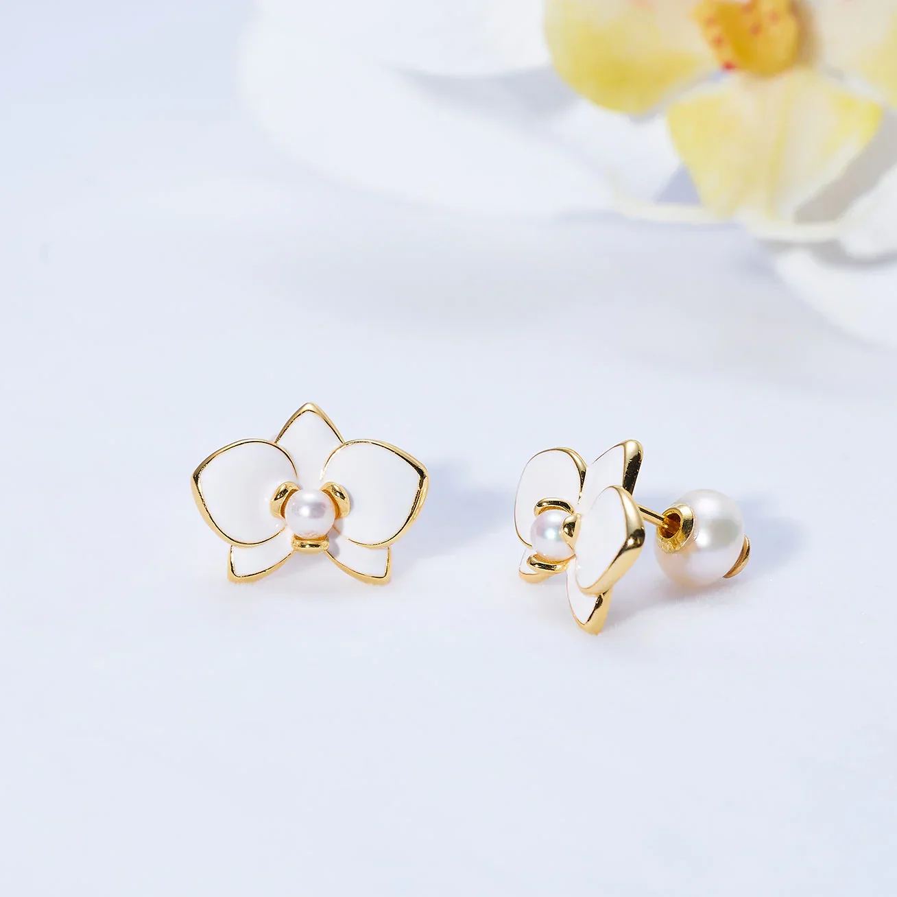 PEARLY LUSTRE | Top Grade Freshwater Pearl Earrings WE00788 | ORCHID - Image 3