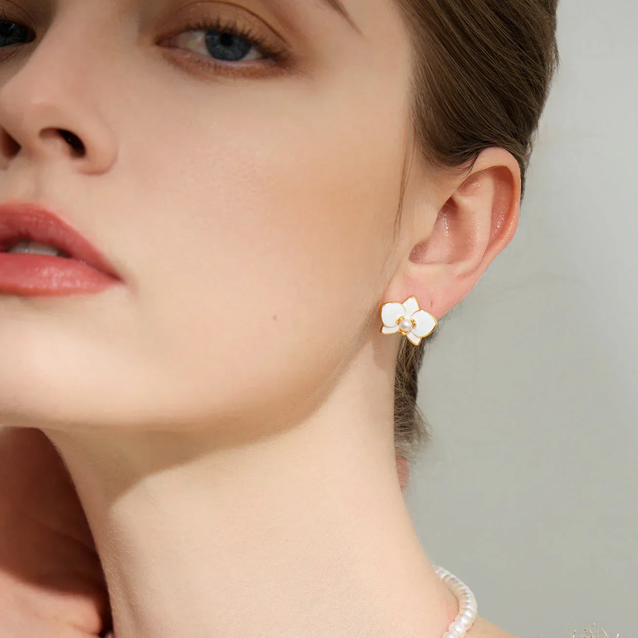 PEARLY LUSTRE | Top Grade Freshwater Pearl Earrings WE00788 | ORCHID - Image 6