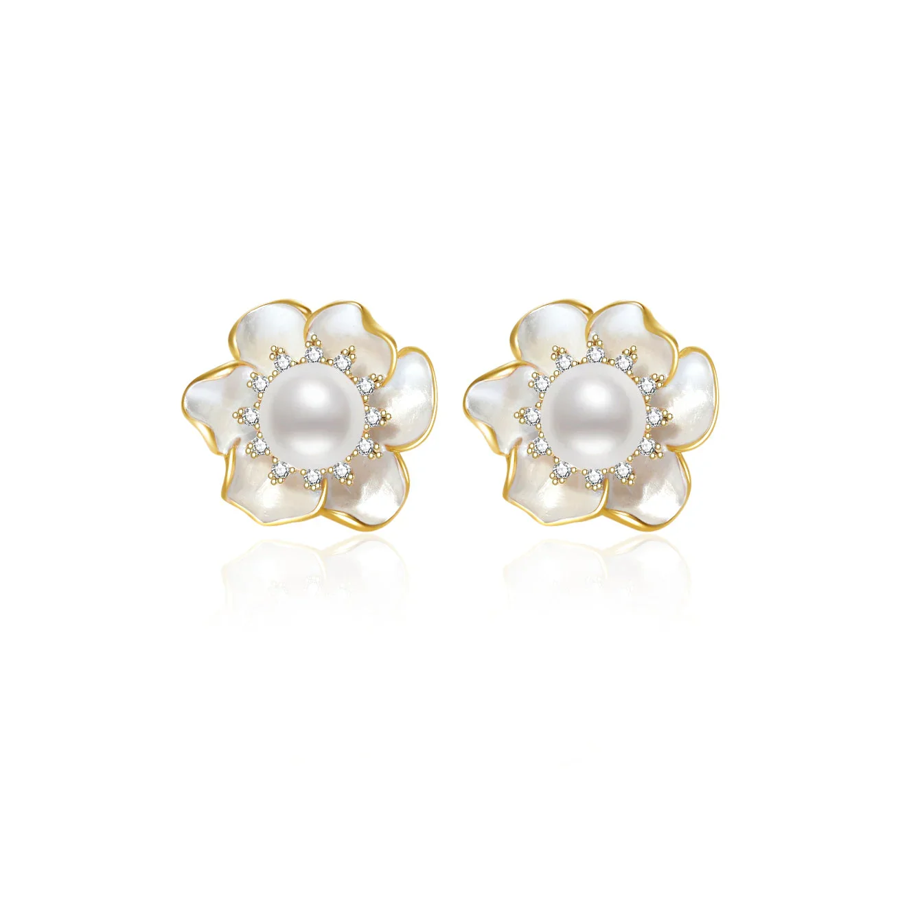PEARLY LUSTRE | Top Grade Freshwater Pearl Earrings WE00801 | ORCHID