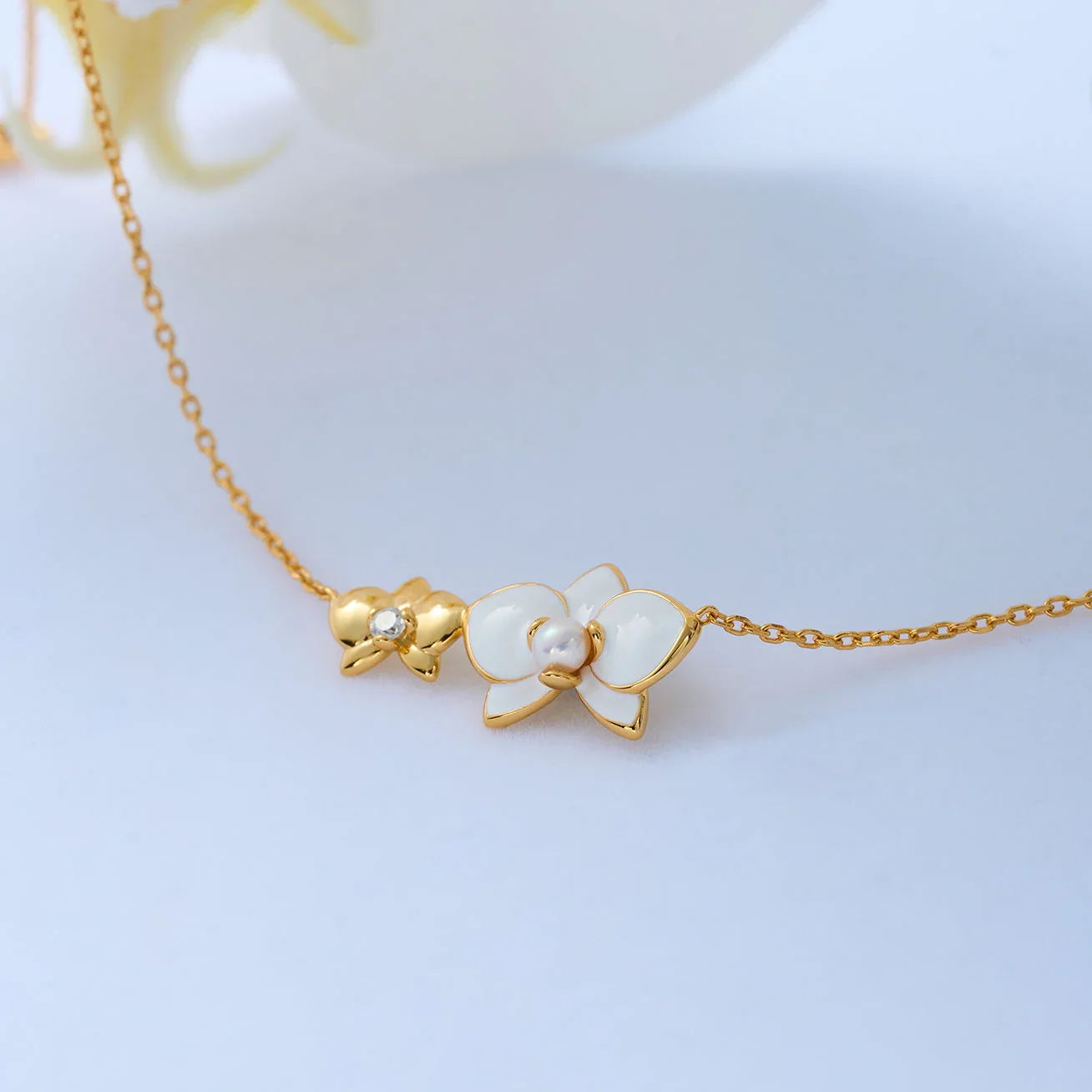 PEARLY LUSTRE | Top Grade Freshwater Pearl Necklace WN00688 | ORCHID - Image 4