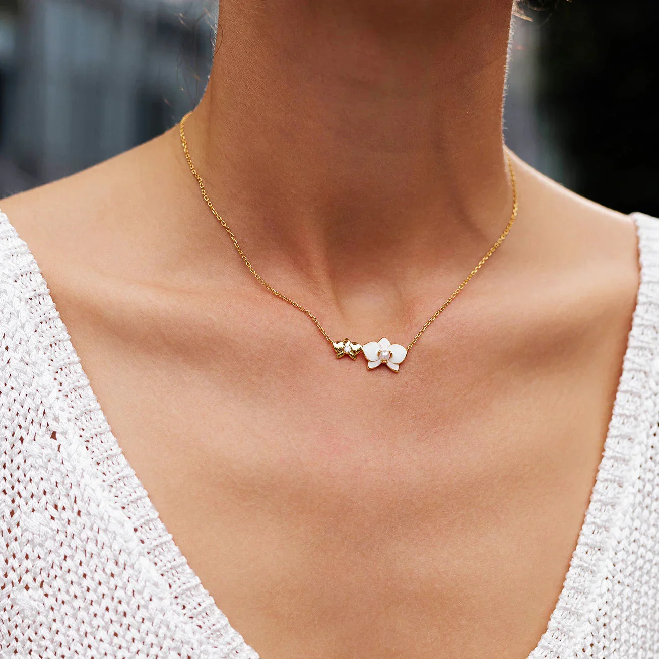 PEARLY LUSTRE | Top Grade Freshwater Pearl Necklace WN00688 | ORCHID - Image 5