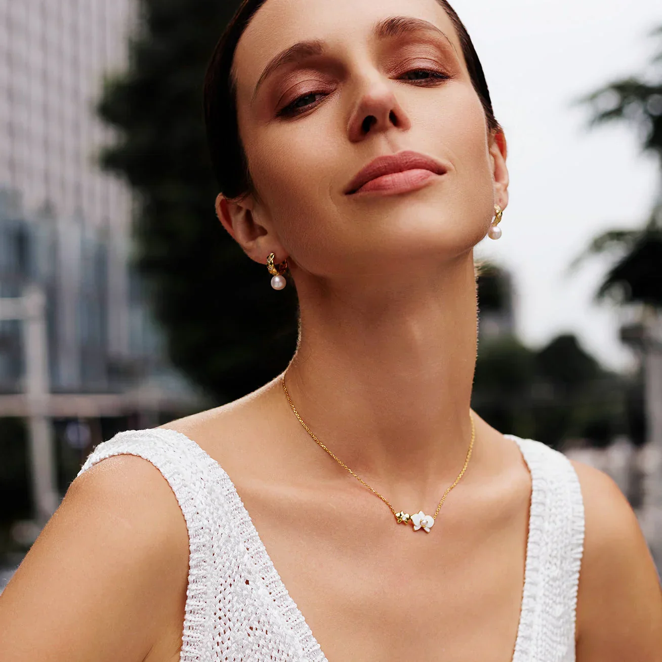 PEARLY LUSTRE | Top Grade Freshwater Pearl Necklace WN00688 | ORCHID - Image 7