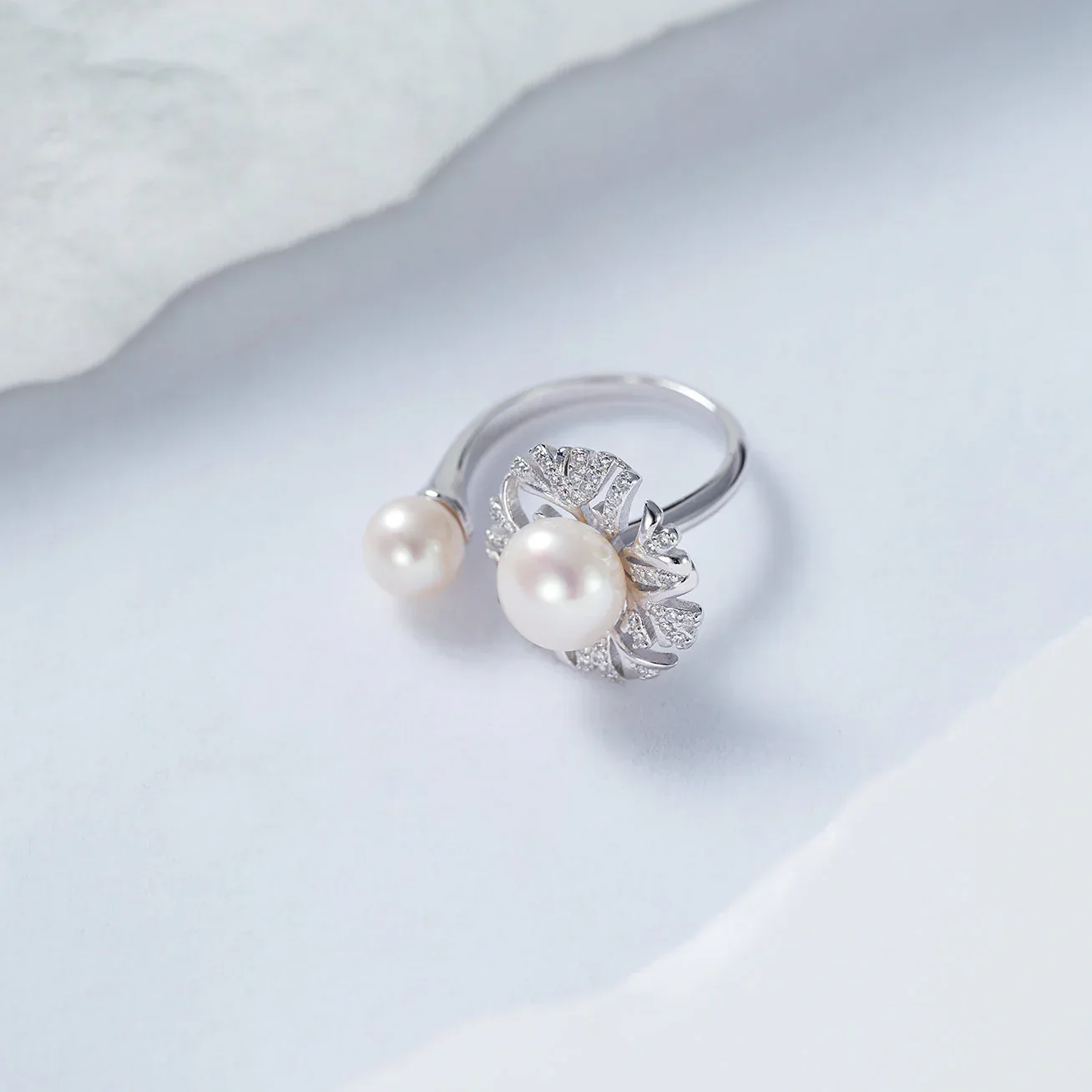 PEARLY LUSTRE | Top Grade Freshwater Pearl Rings WR00209 | GARDENS - Image 2