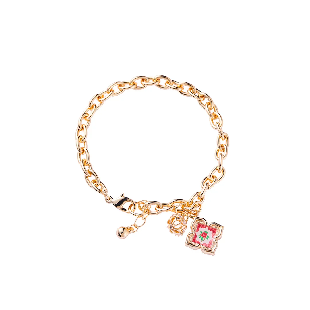 RARE BIRD COLLECTION | Peranakan Floral Bracelet - Rosy Pink