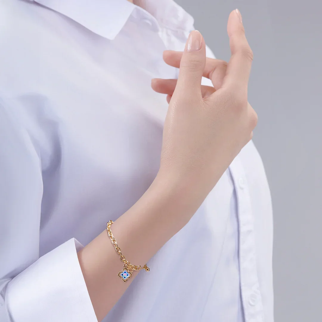RARE BIRD COLLECTION | Peranakan Floral Bracelet - Violet - Image 2