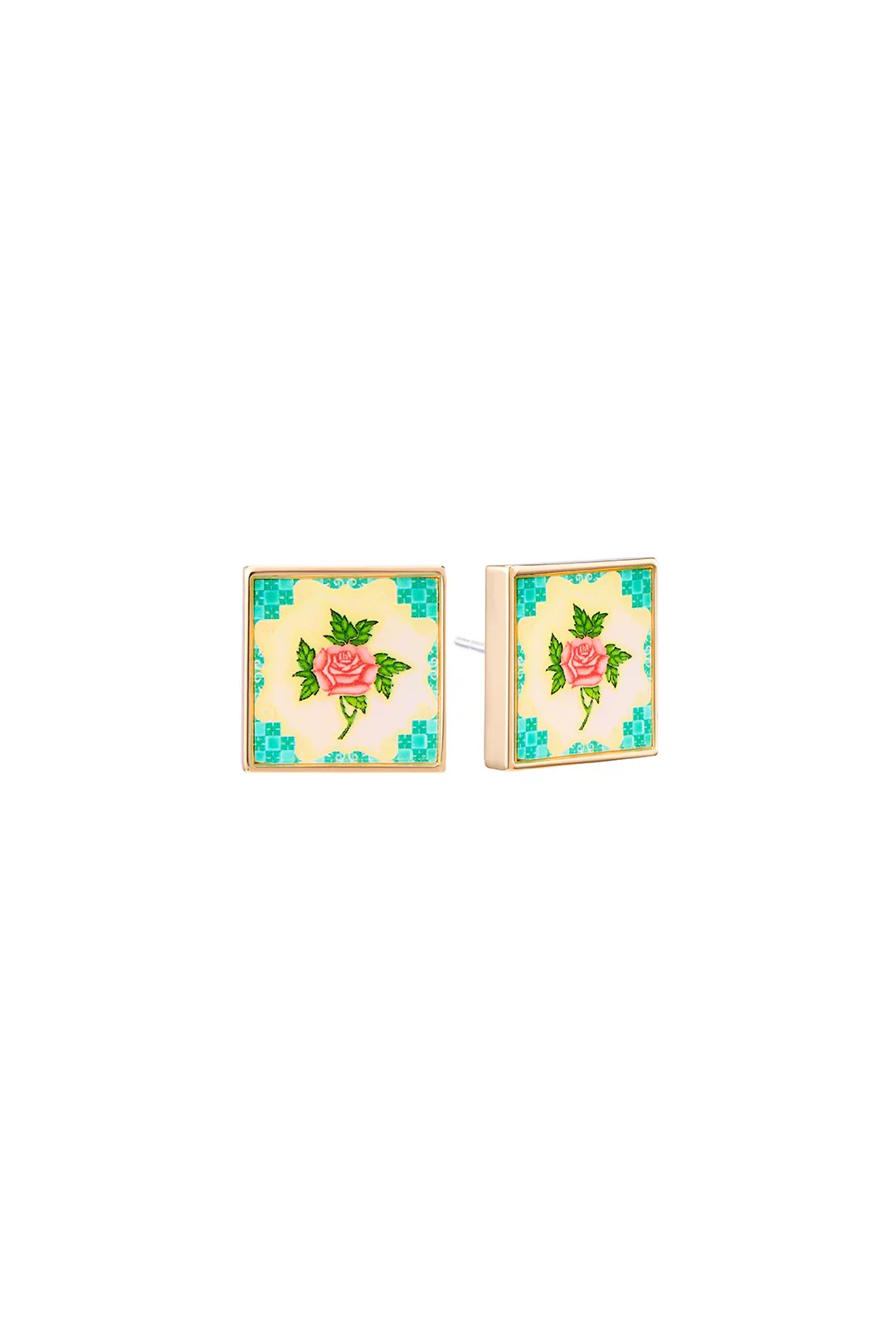RARE BIRD COLLECTION | Peranakan Tile Stud - Wall Turquoise