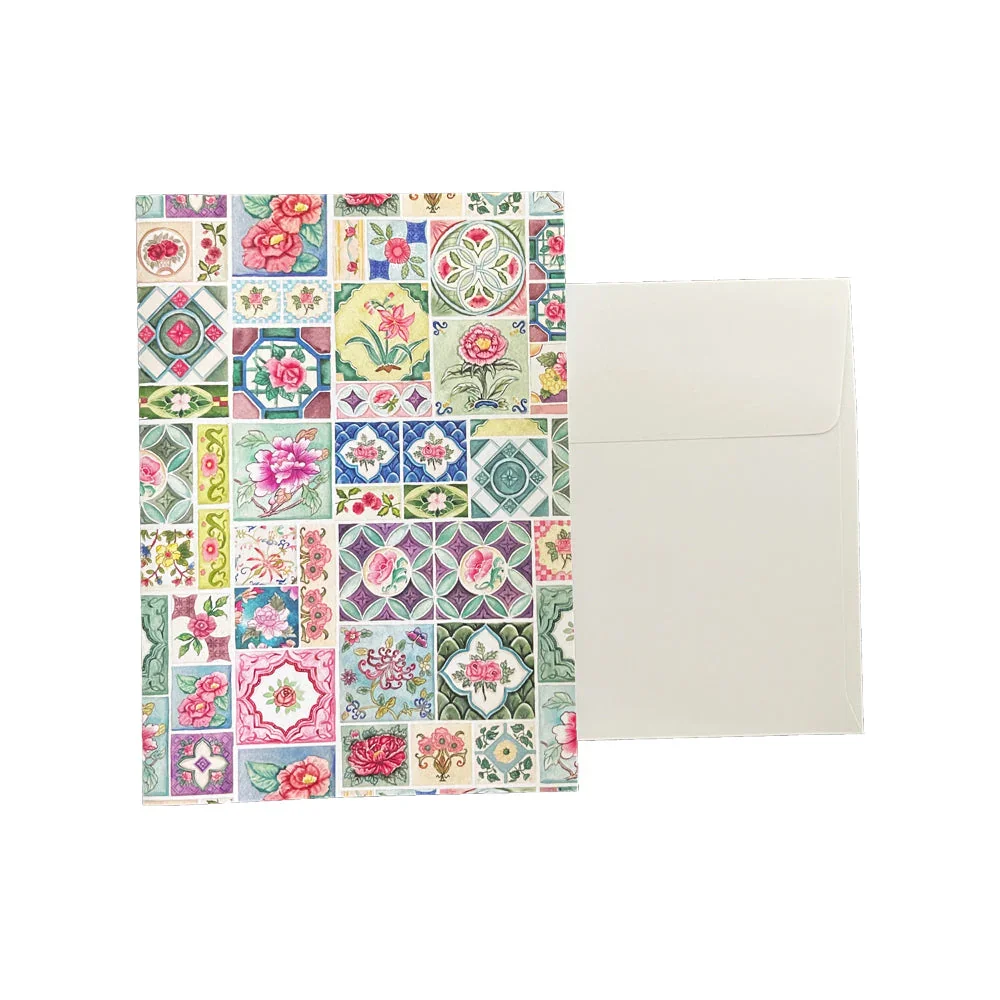 SINGLAPA | Peranakan Tiles Greeting Card - Image 3