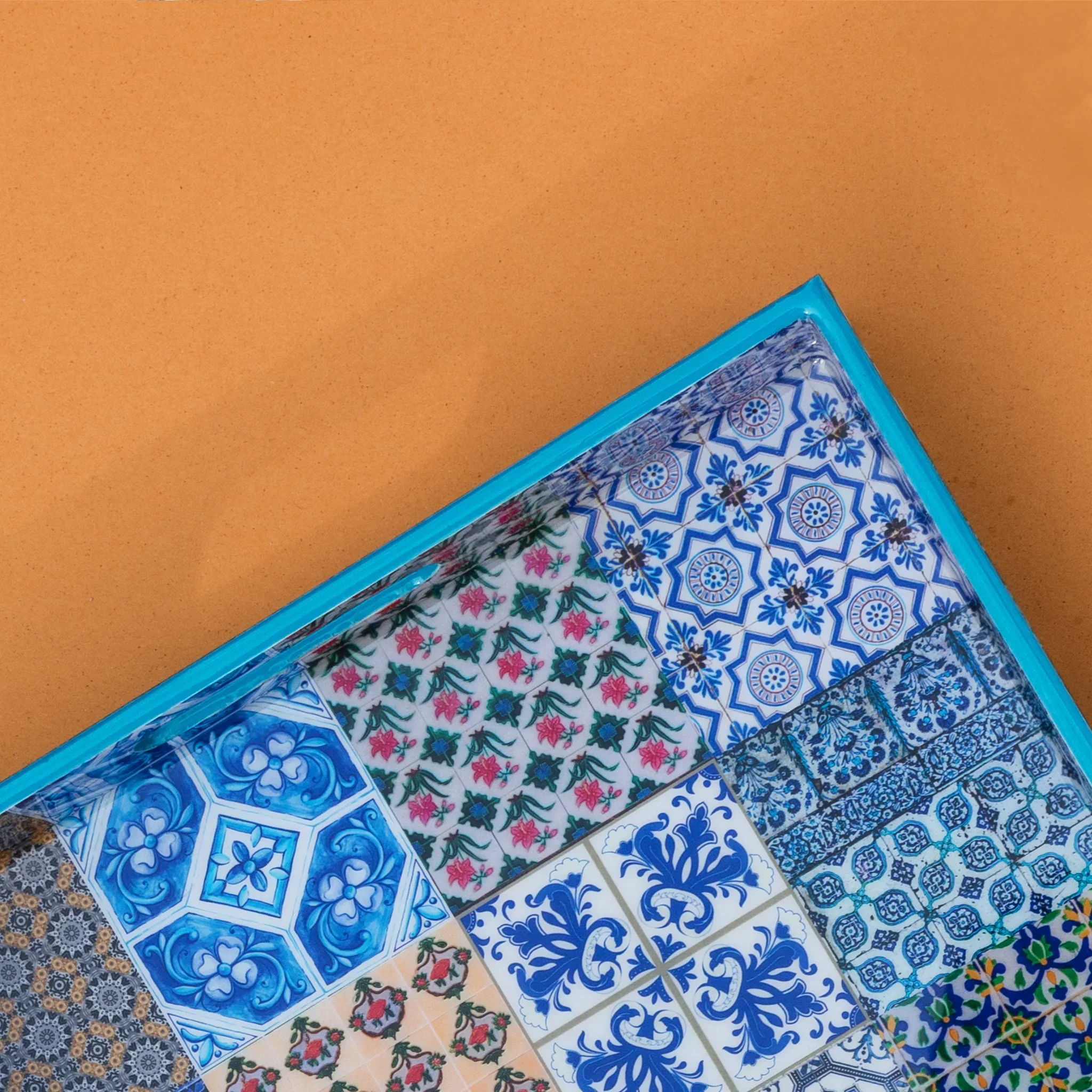 PHOTO PHACTORY | Peranakan Tiles Tray - Sapphire - Image 2