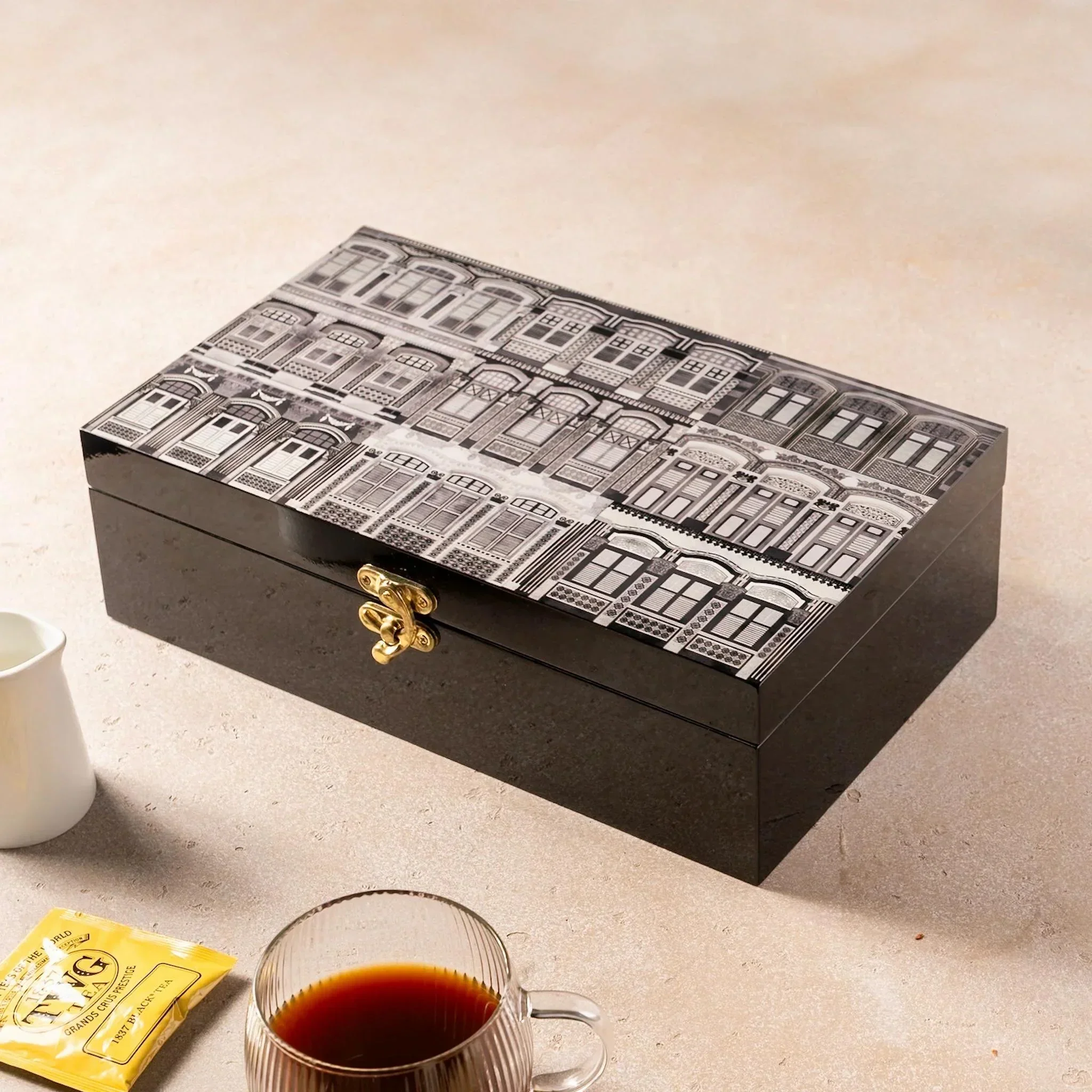 PHOTO PHACTORY | Eternal Elegance Black Teabag Box - Image 3