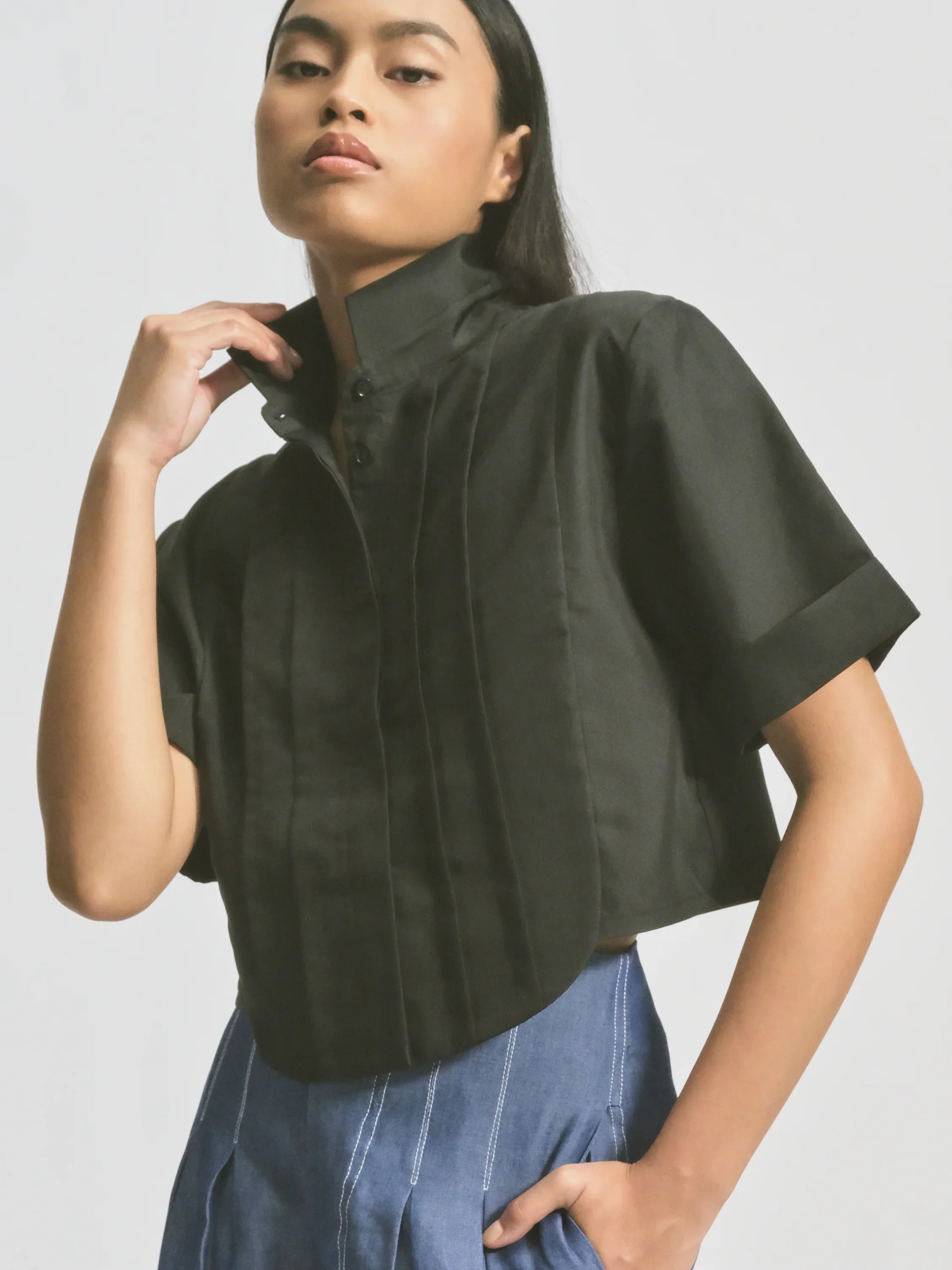 CAELI ECO LUXE | Pleat Crop Top - Image 10