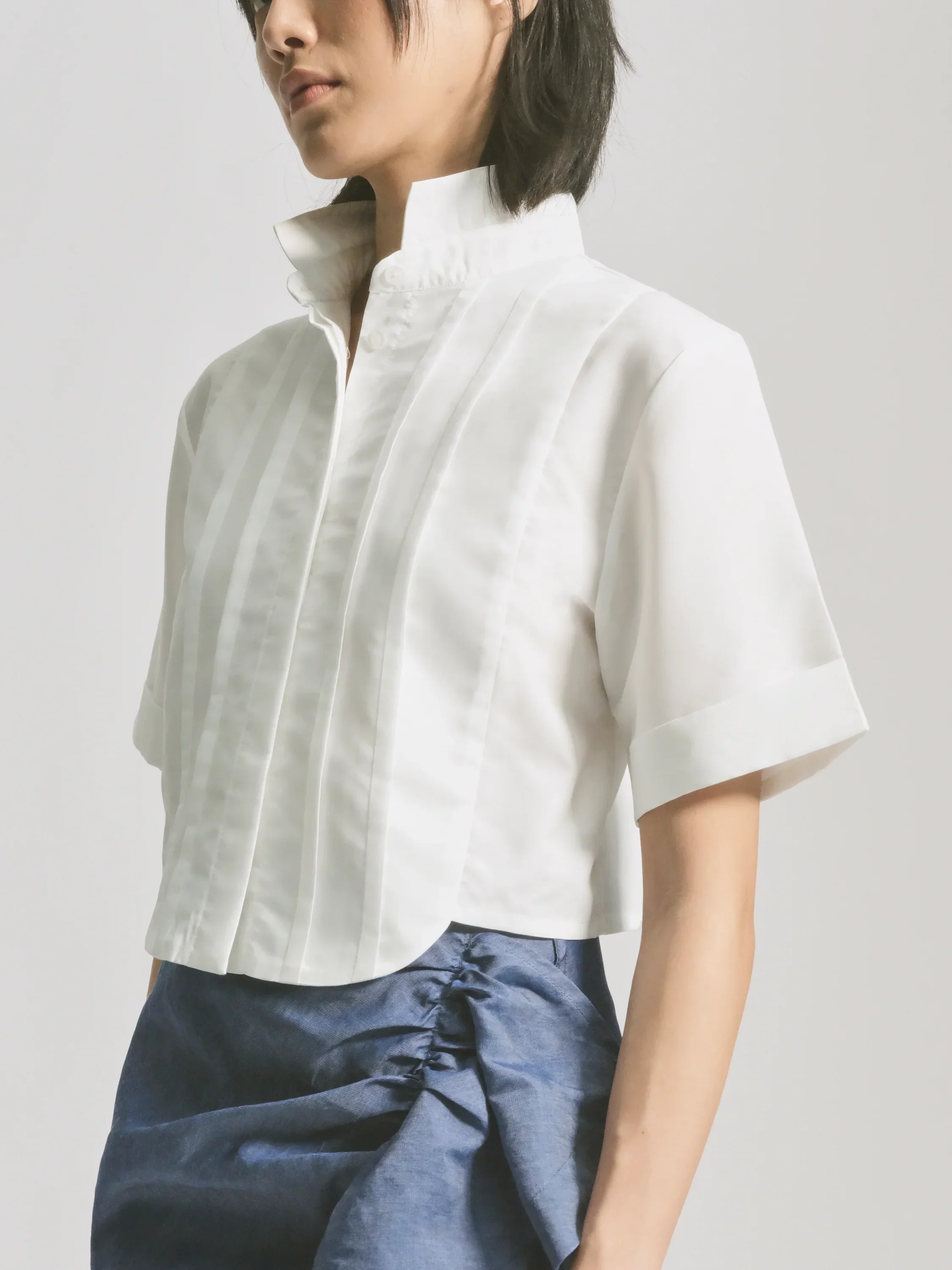 CAELI ECO LUXE | Pleat Crop Top - Image 3