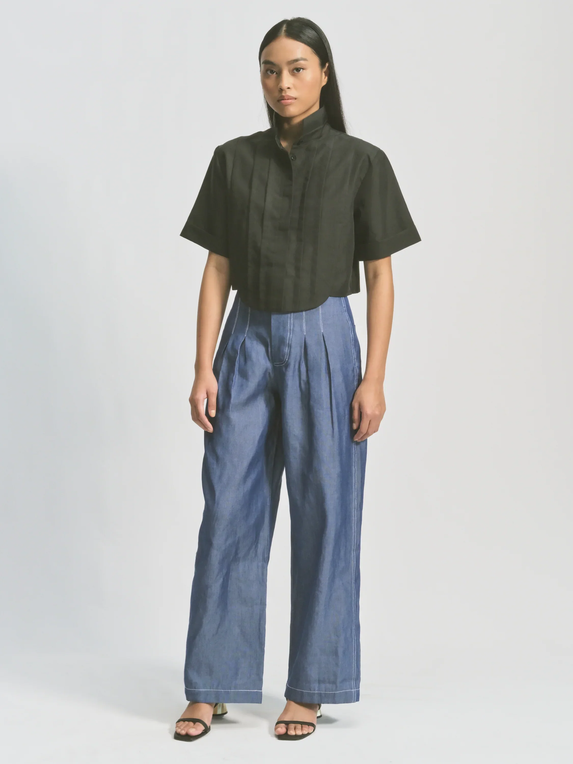 CAELI ECO LUXE | Pleat Crop Top - Image 6