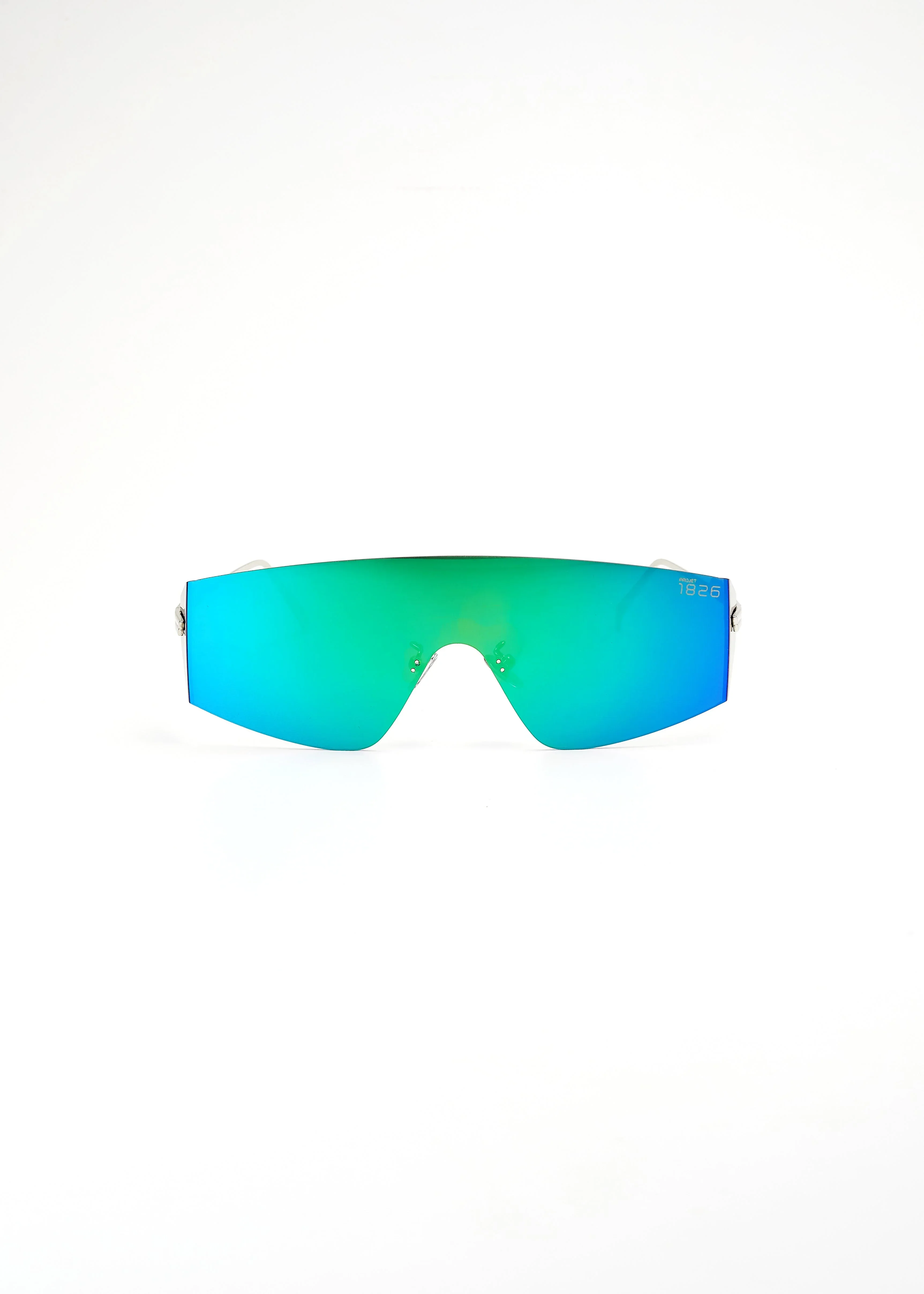 PROJECTWEAR | Eagan Sunglasses Silver/Green - Image 3