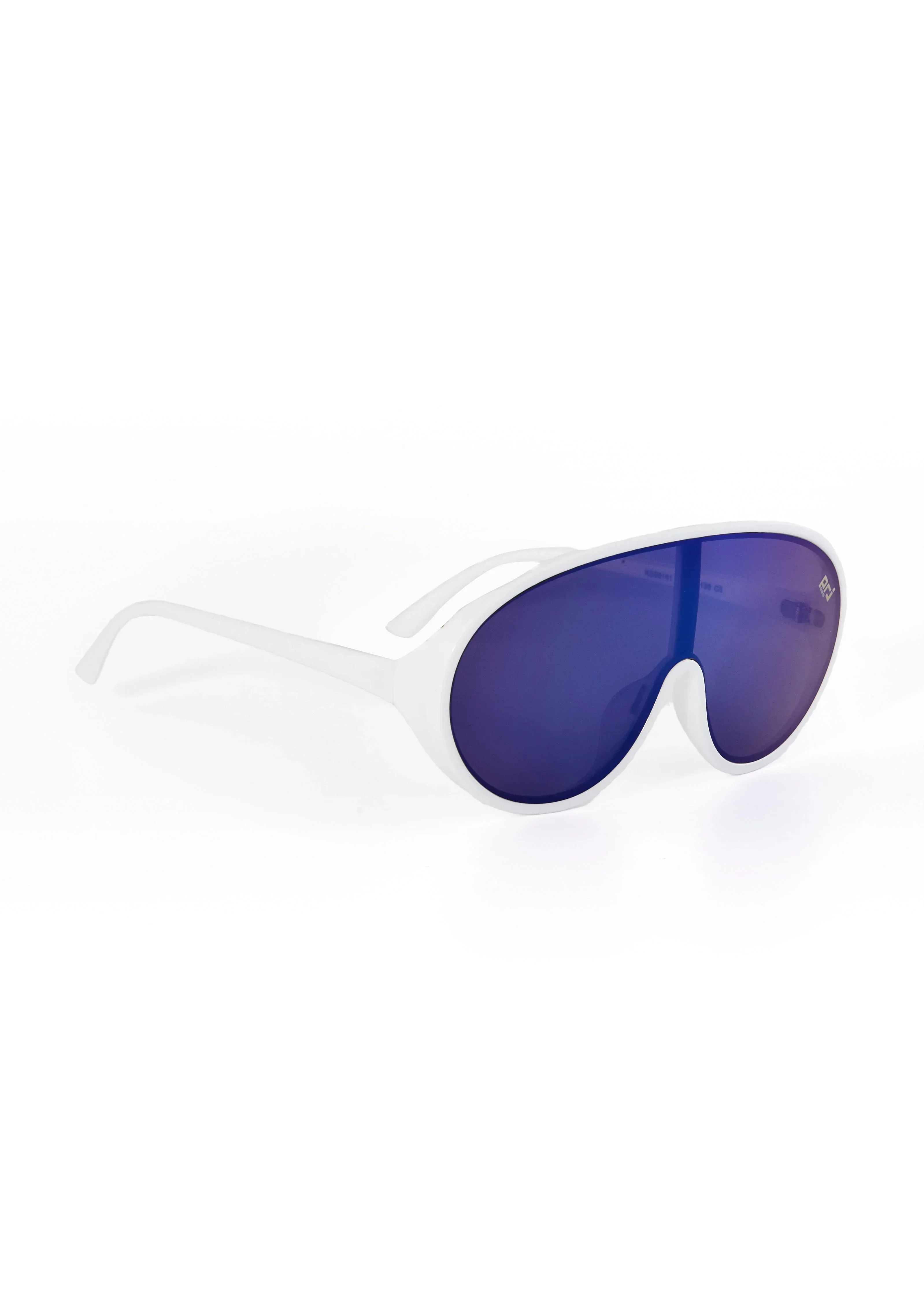 PROJECTWEAR | Edsel One-Piece Lens Sunglasses White/Blue - Image 3