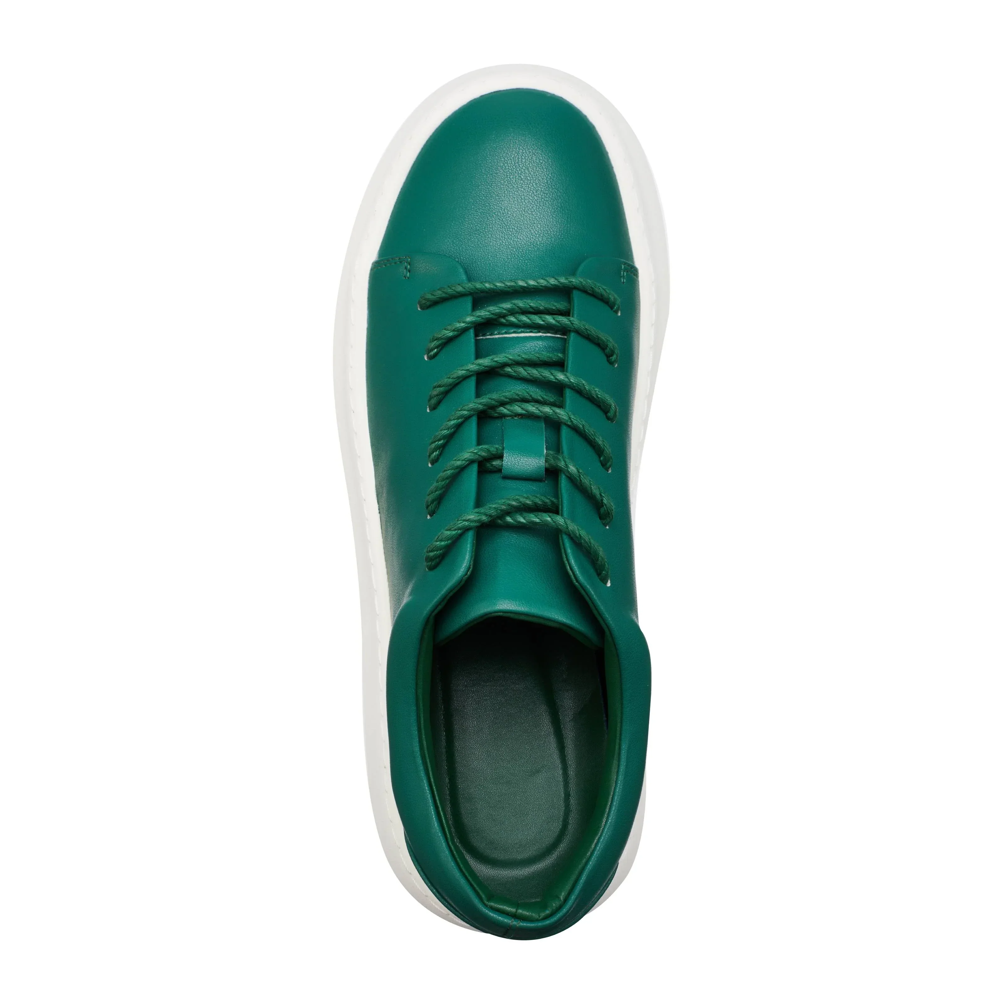 PROJECTWEAR | FALLON Low Cut Faux Leather Sneaker Green - Image 2
