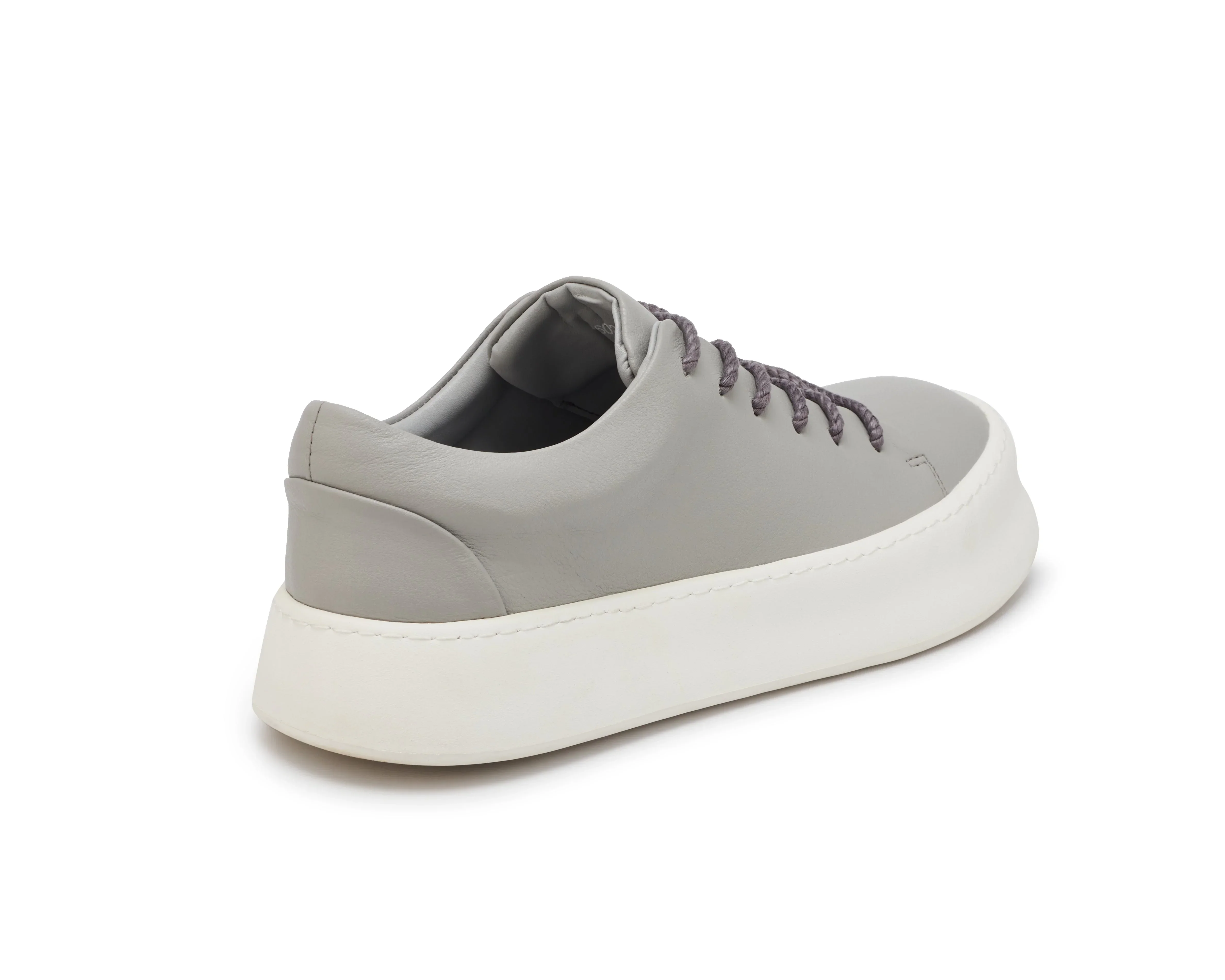 PROJECTWEAR | Fallon Low Cut Faux Leather Sneaker Grey - Image 4