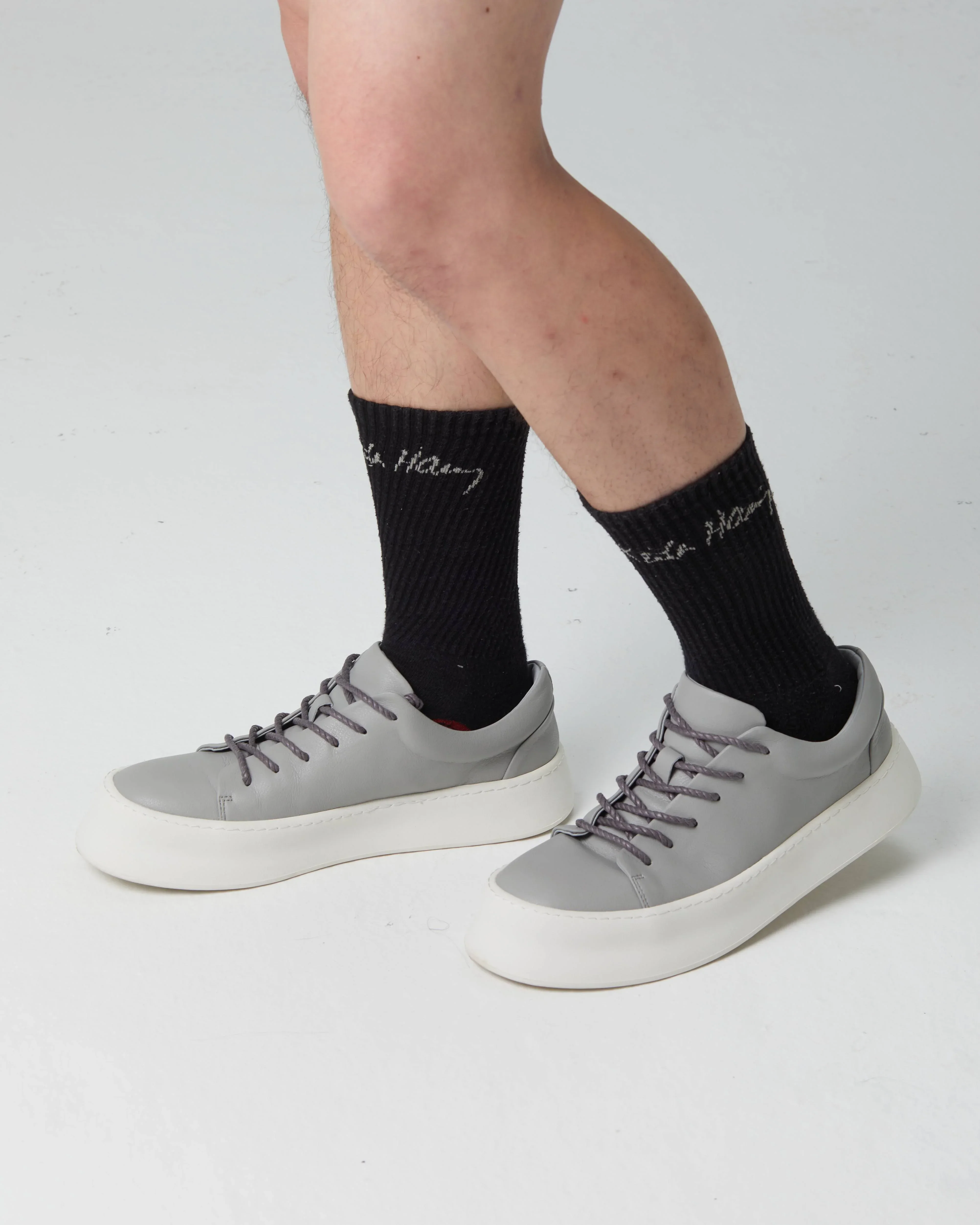 PROJECTWEAR | Fallon Low Cut Faux Leather Sneaker Grey - Image 6