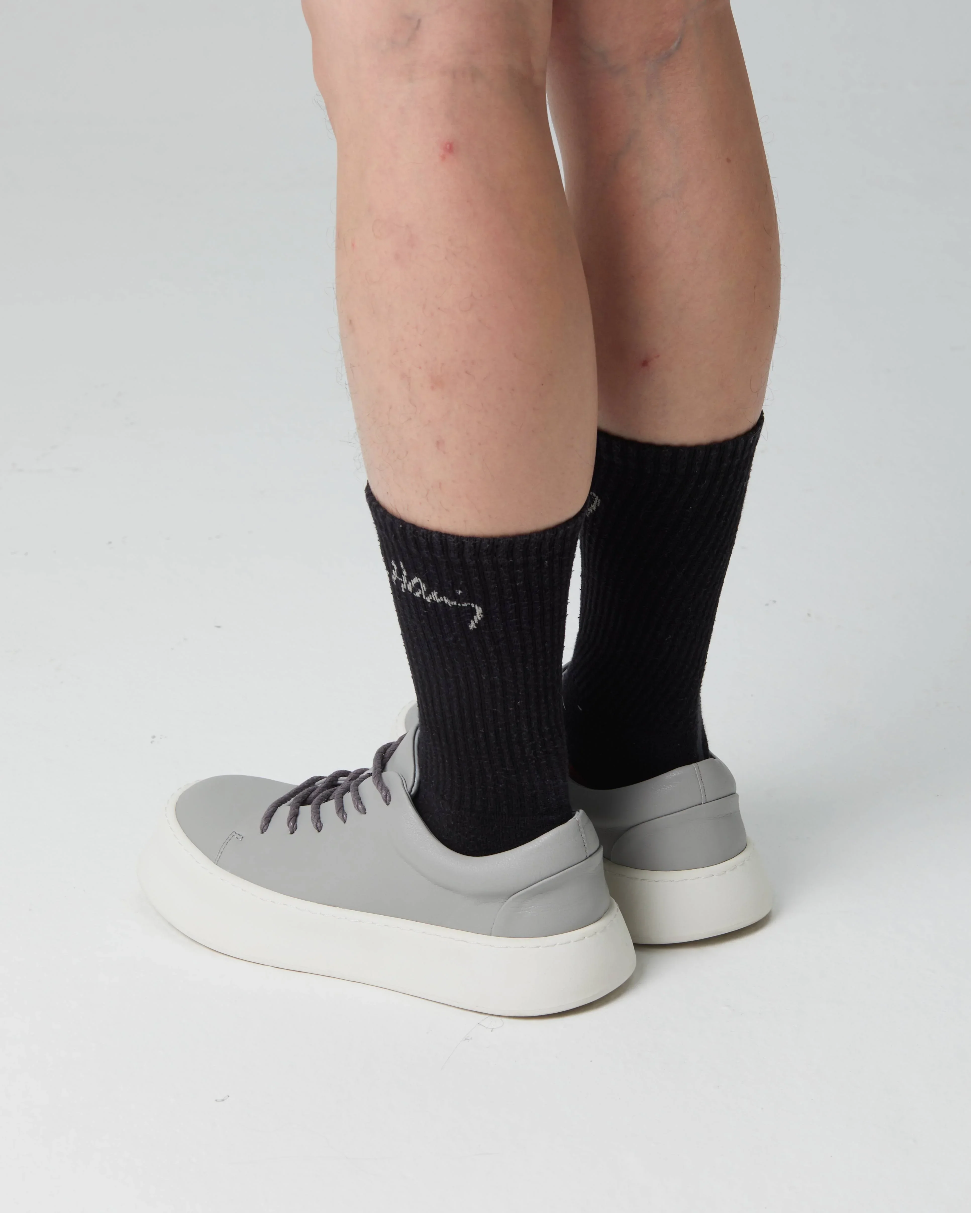 PROJECTWEAR | Fallon Low Cut Faux Leather Sneaker Grey - Image 8
