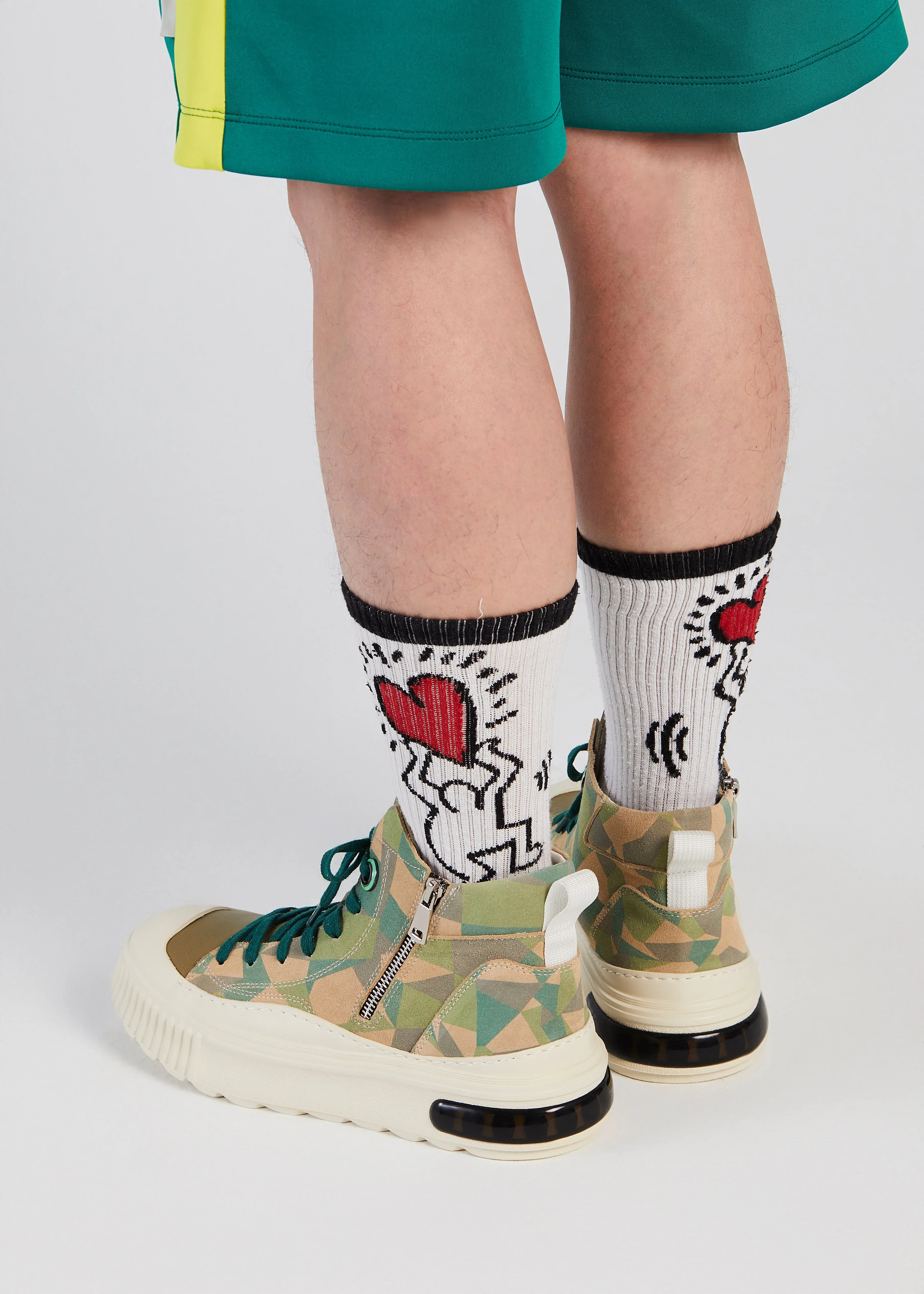 PROJECTWEAR | Farrell Mid Cut Leather Sneaker Green - Image 8