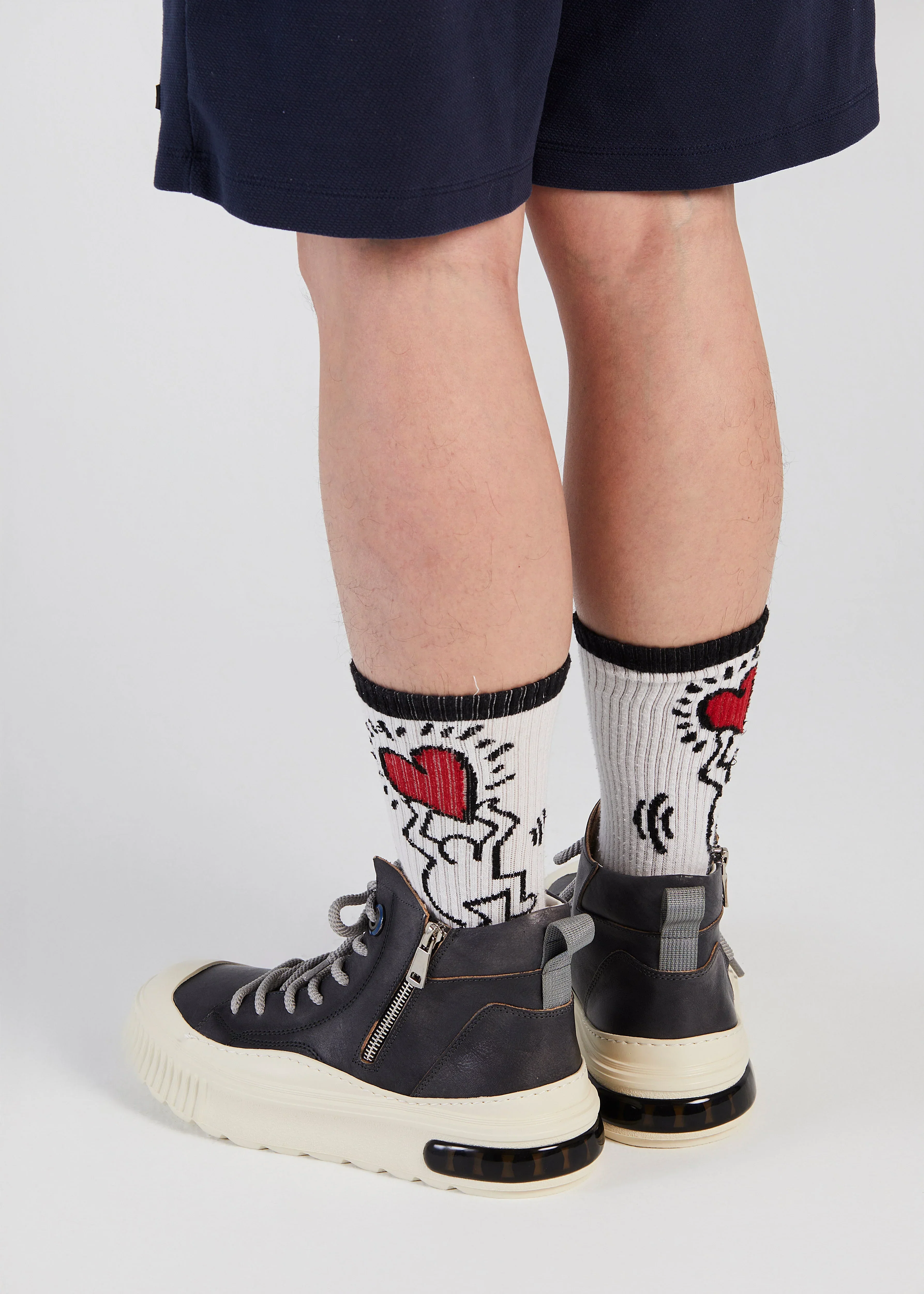 PROJECTWEAR | Farrell Mid Cut Leather Sneaker Grey - Image 8
