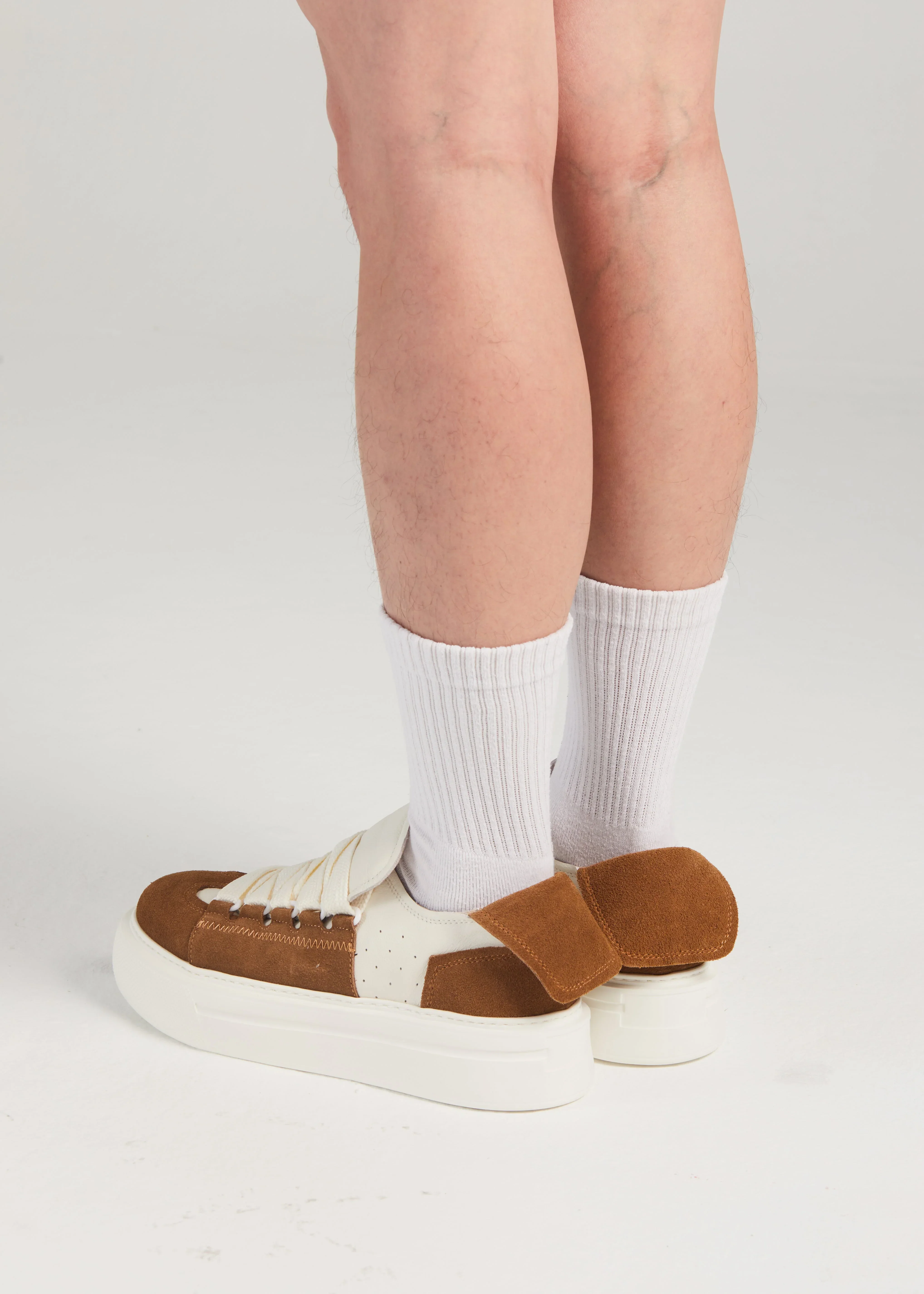 PROJECTWEAR | Felton Broad Shoelace Suede Leather Sneaker Brown - Image 10