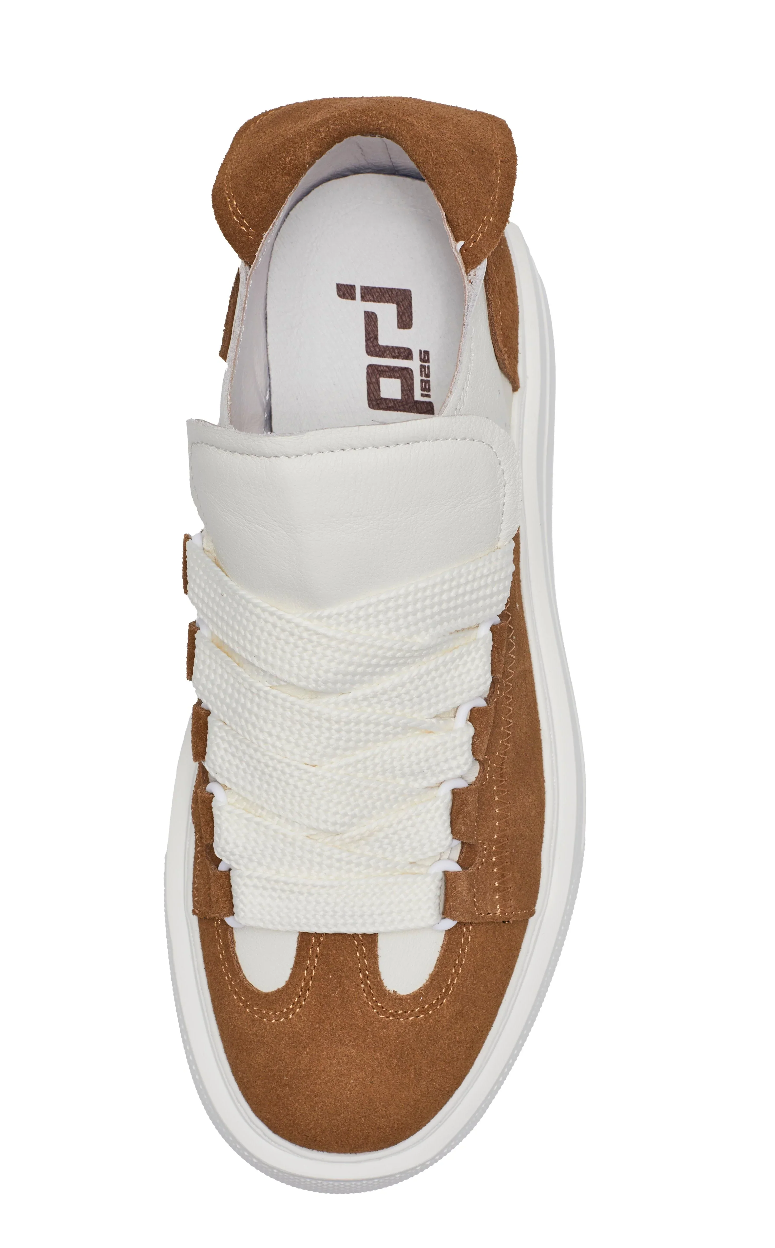 PROJECTWEAR | Felton Broad Shoelace Suede Leather Sneaker Brown - Image 5