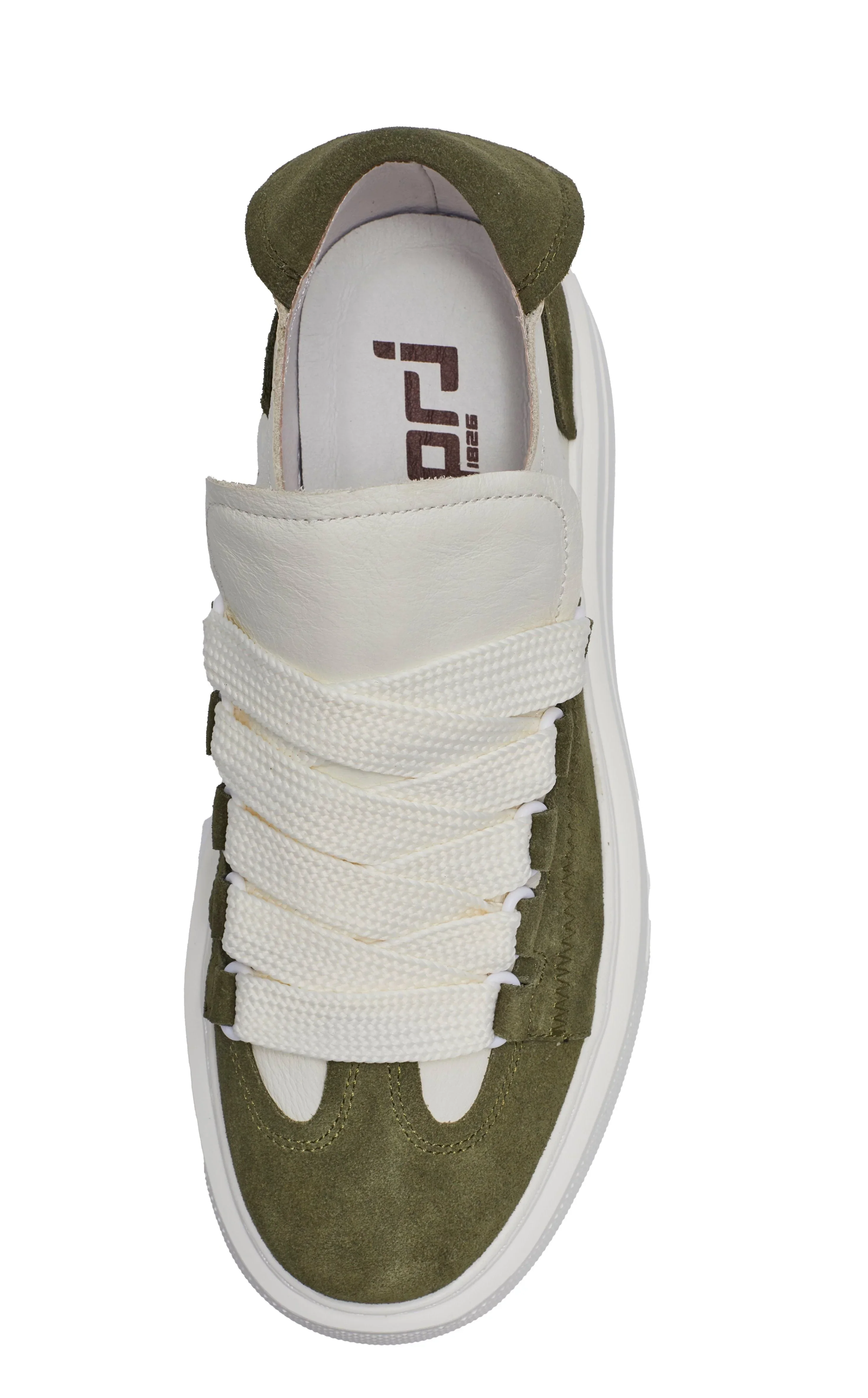 PROJECTWEAR | Felton Broad Shoelace Suede Leather Sneaker Green - Image 5