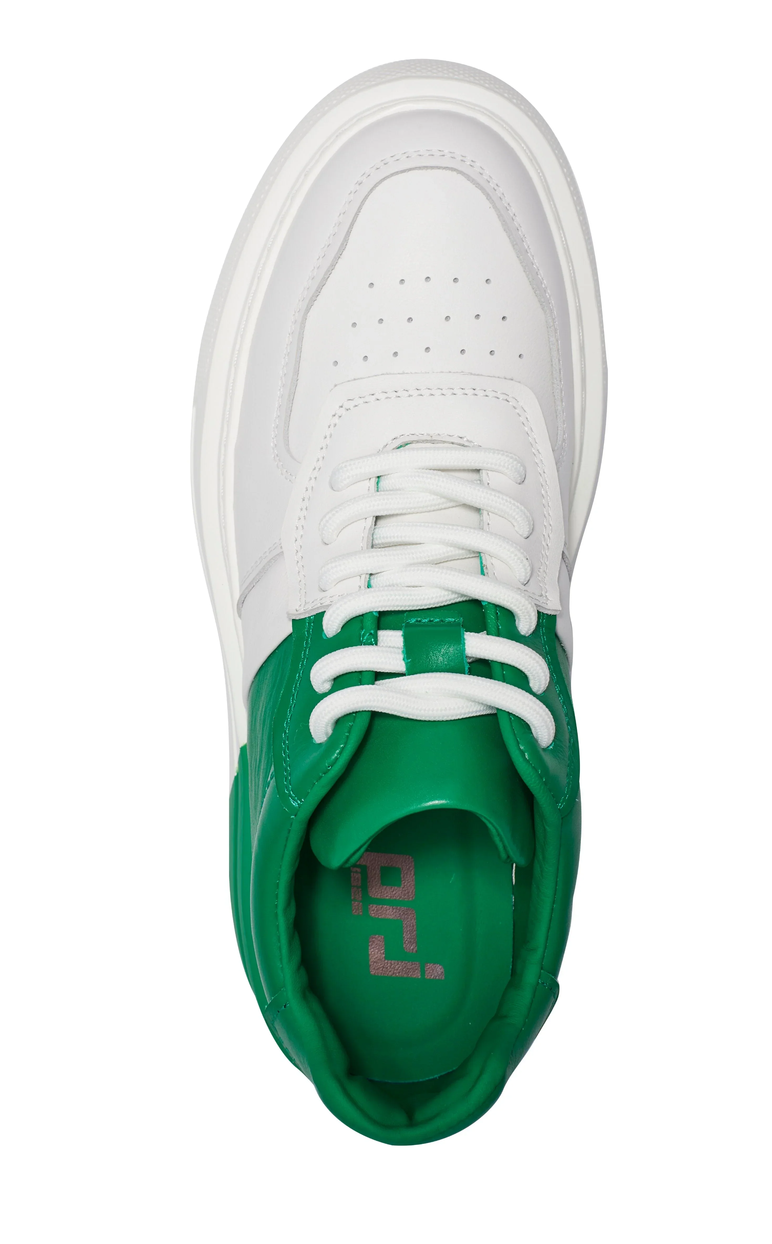 PROJECTWEAR | Fergie Dual Colour Leather Sneaker Green - Image 5