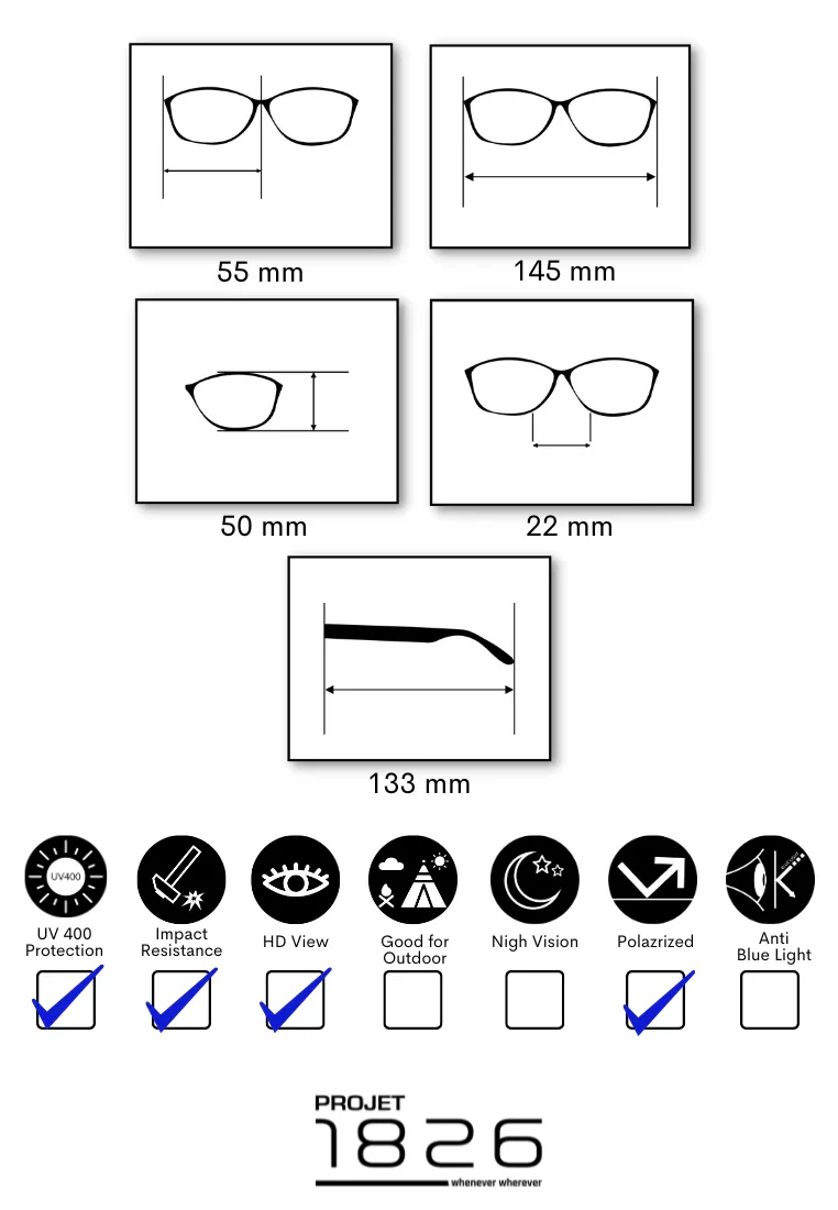 PROJET1826 | DAEMYN Polarized Foldable Sunglasses Green/Green - Image 6