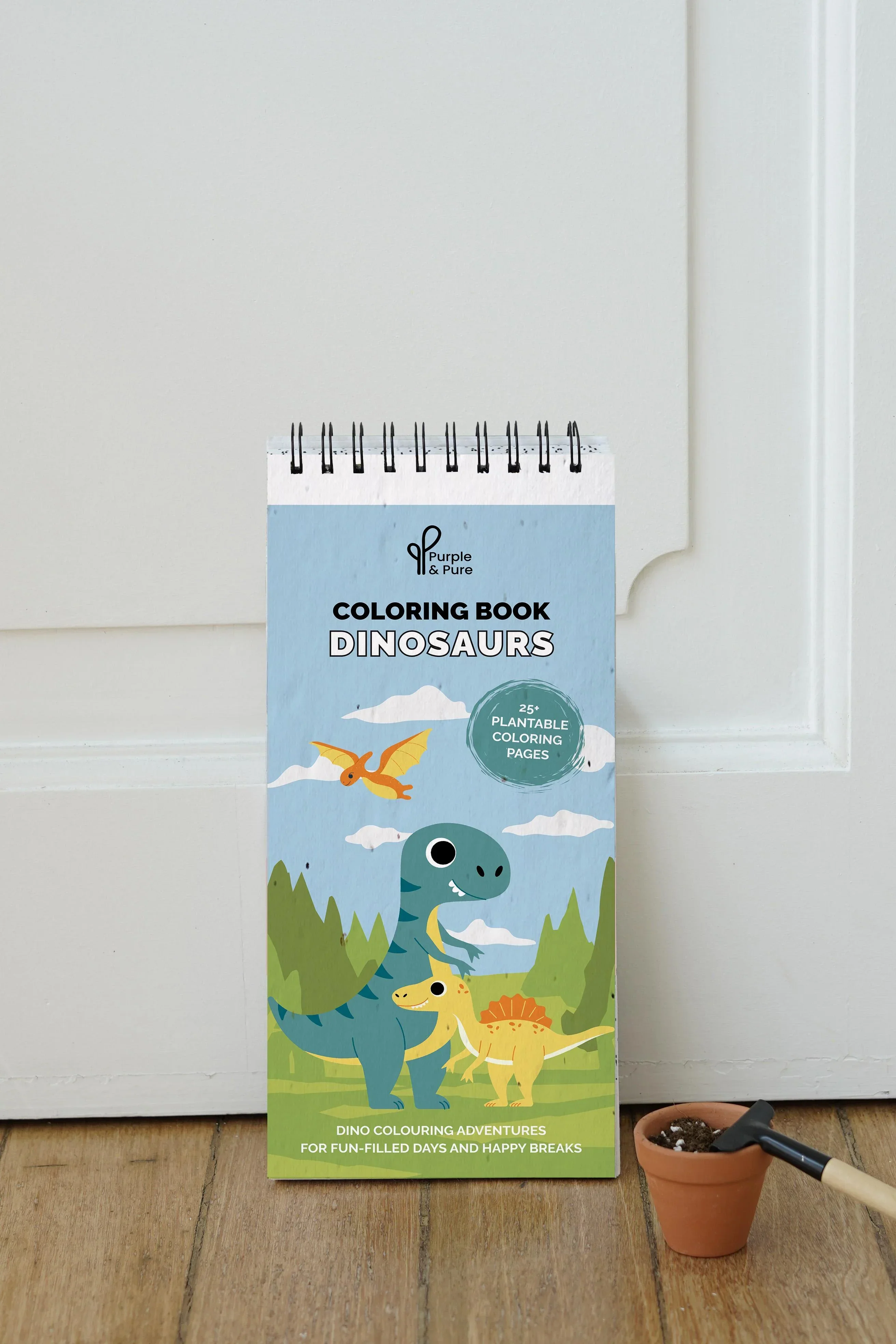 PURPLE AND PURE | Dinosaurs Plantable Colouring Book - Image 2