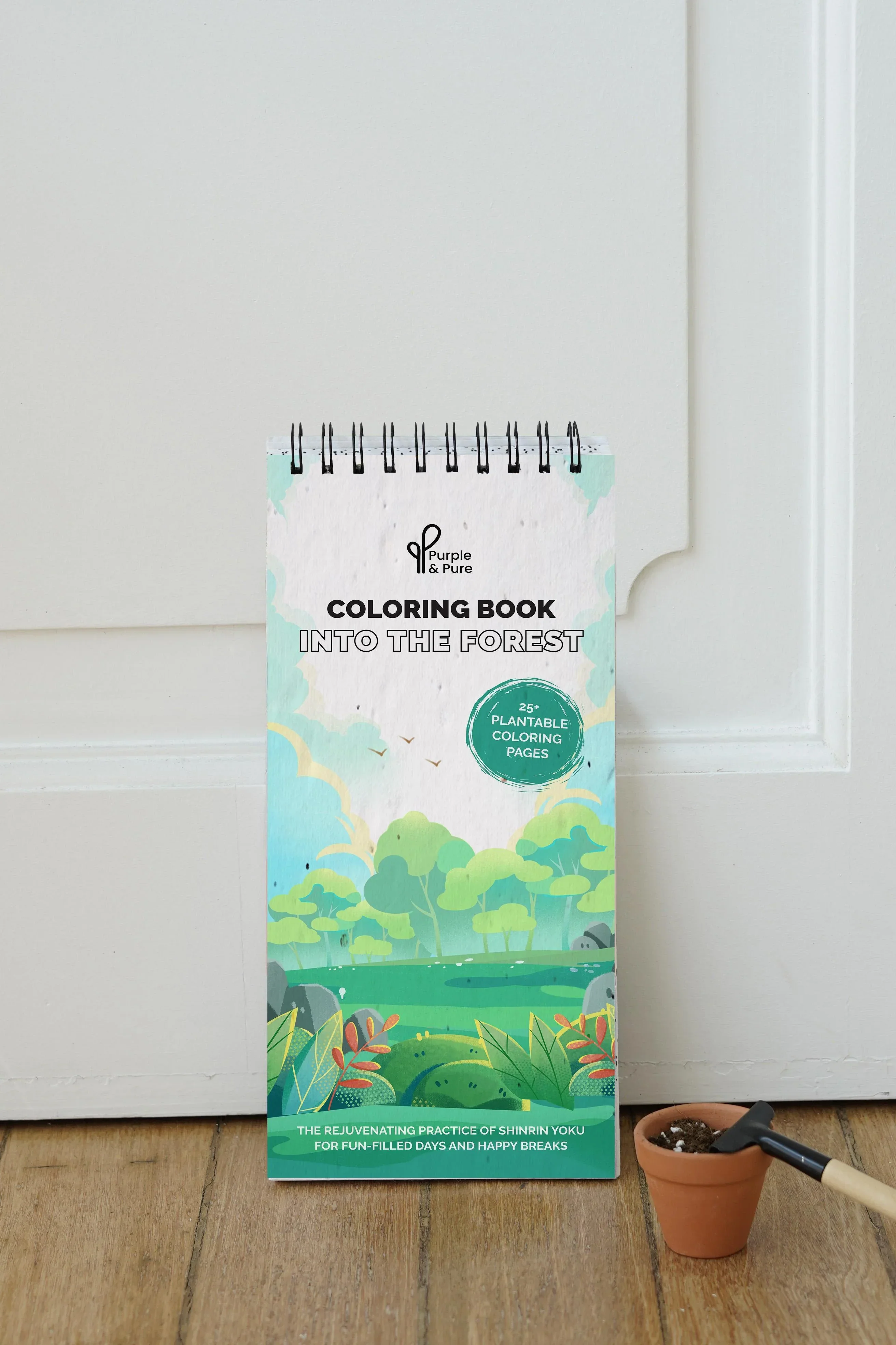 PURPLE AND PURE | Into The Forest Plantable Colouring Book