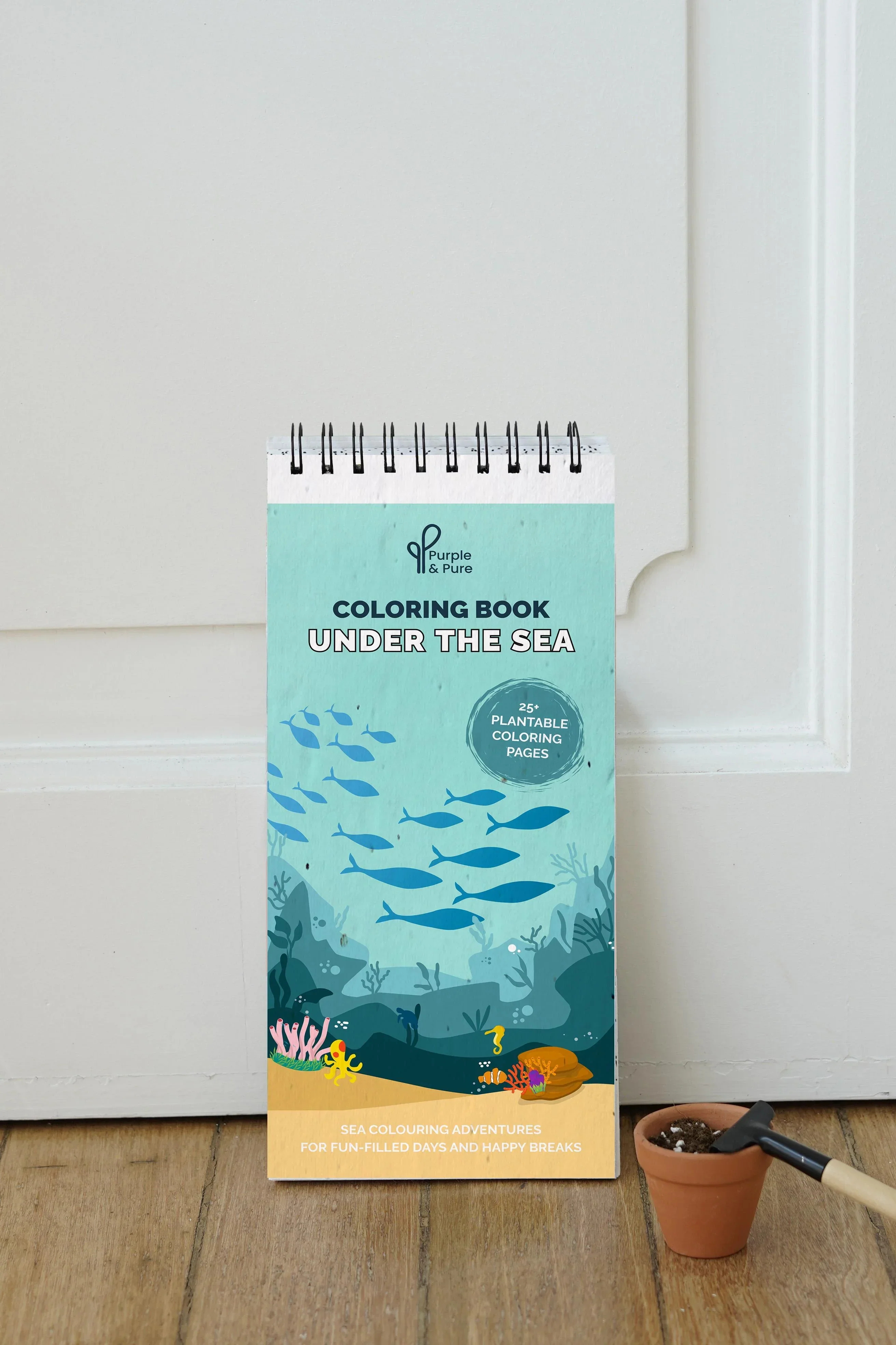 PURPLE AND PURE | Under the Sea Plantable Colouring Book