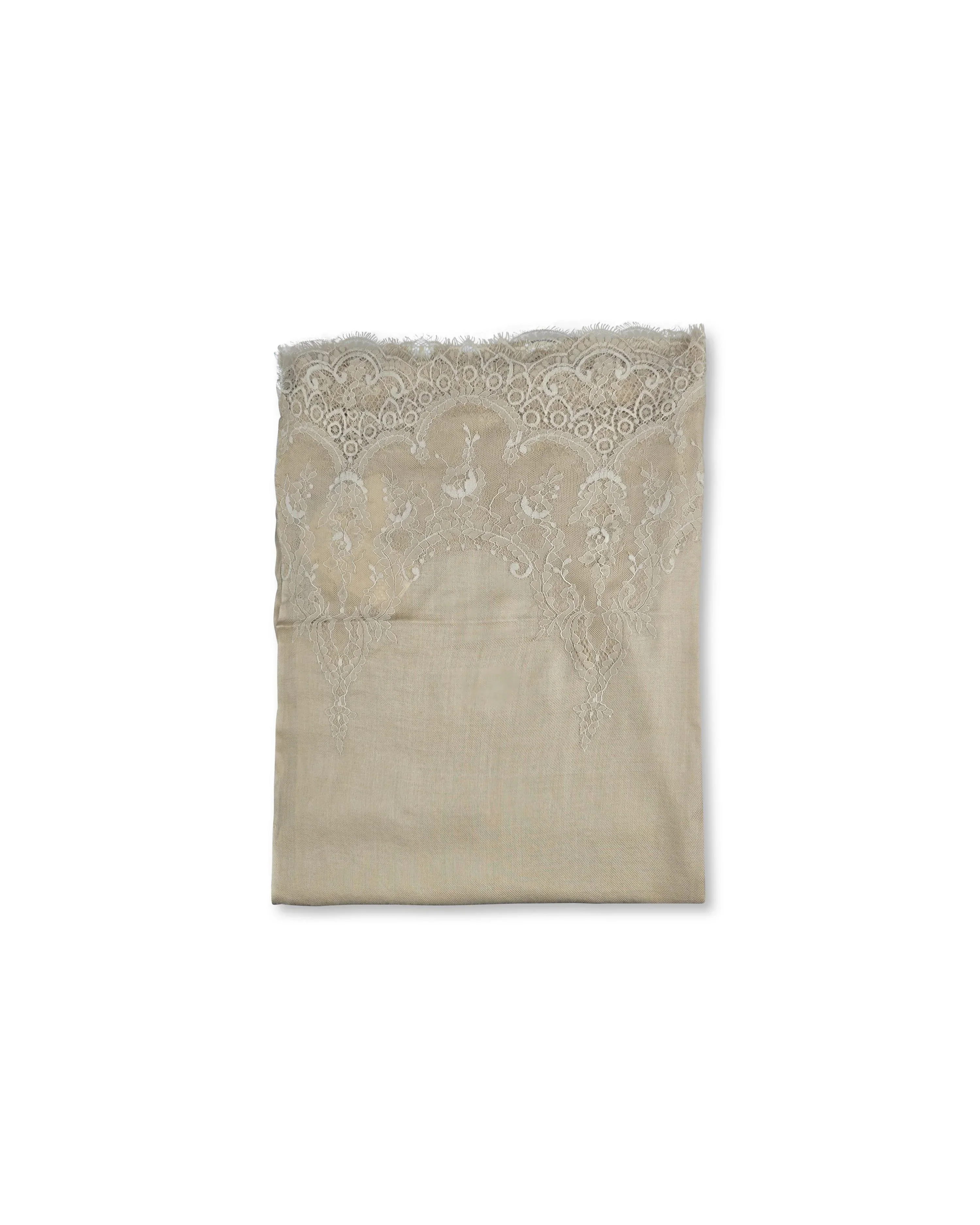 QUEENMARK | Scallop - Natural w/ Natural Lace - Image 2