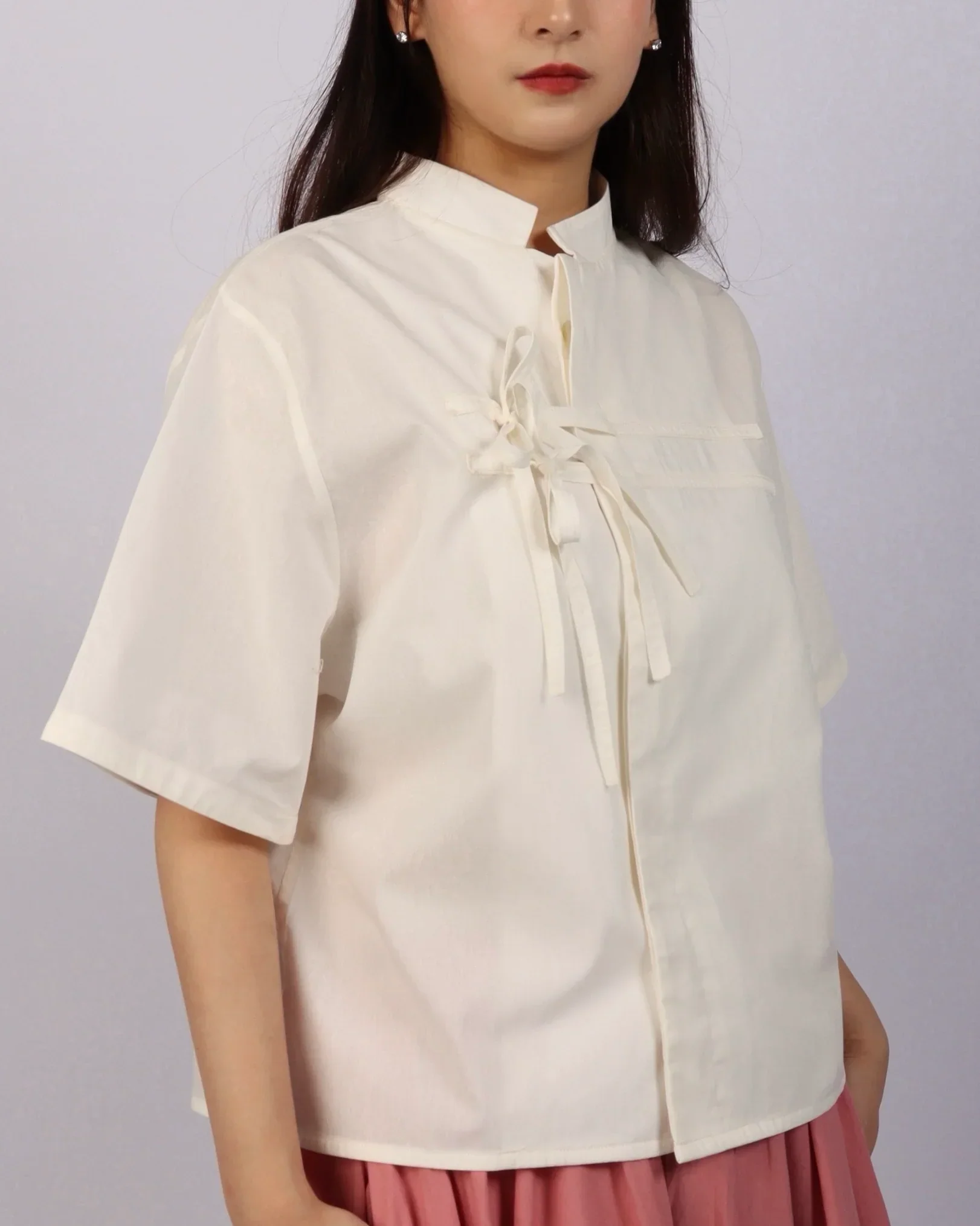 MAL | Mandarin Collar Boxy Shirt - Image 10