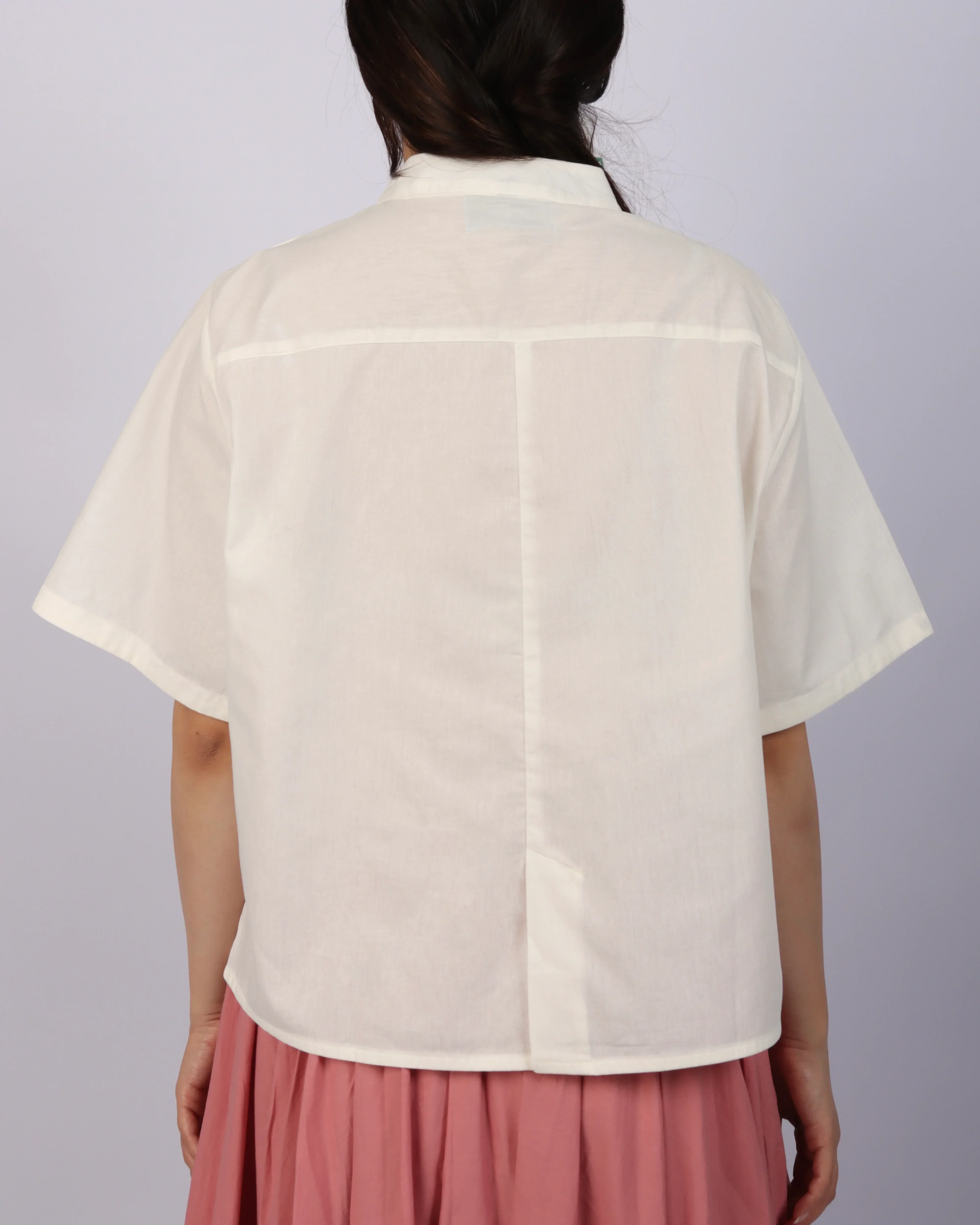 MAL | Mandarin Collar Boxy Shirt - Image 11