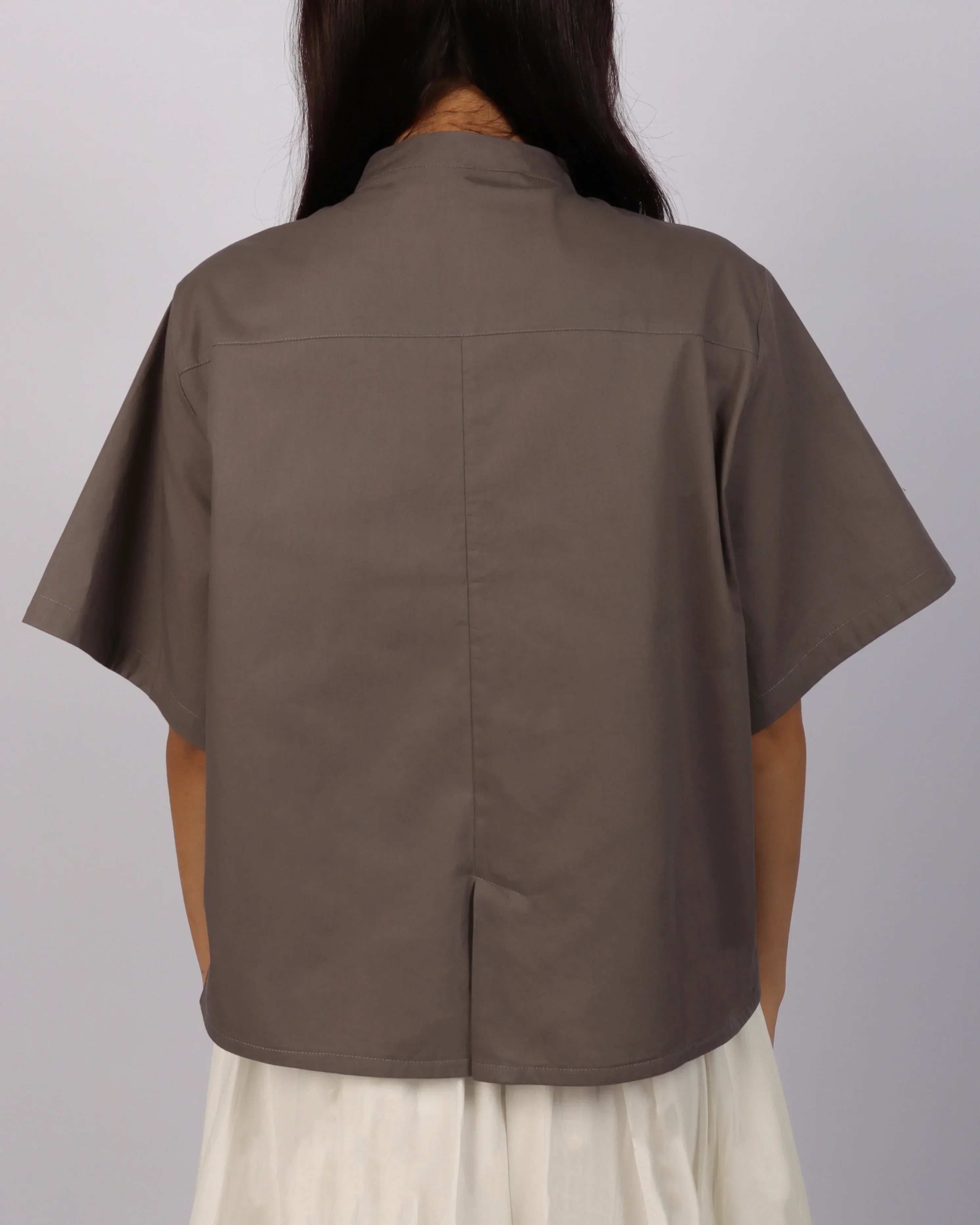 MAL | Mandarin Collar Boxy Shirt - Image 6