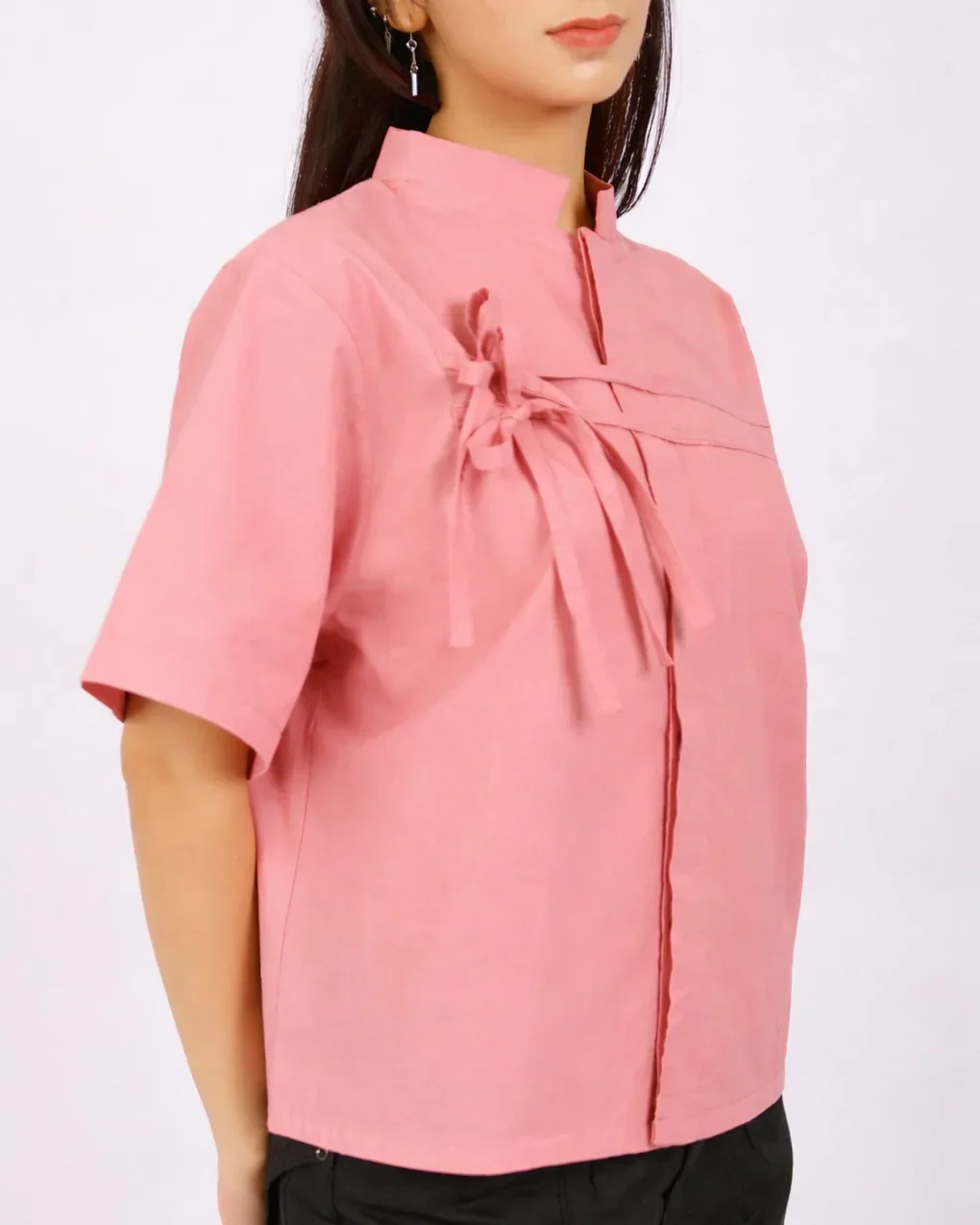 MAL | Mandarin Collar Boxy Shirt - Image 8