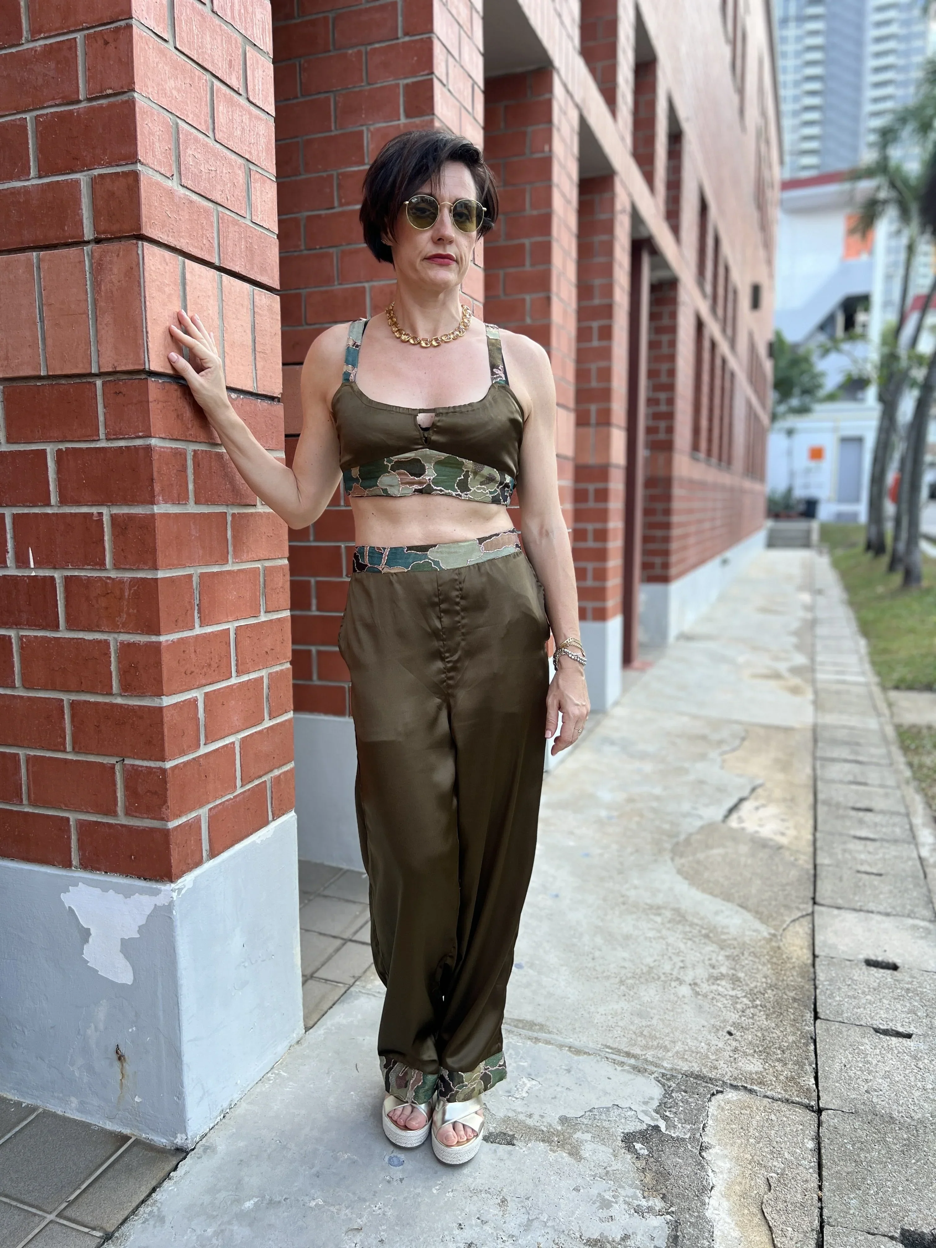 RAJA RANI | Golden Hour Green Pants