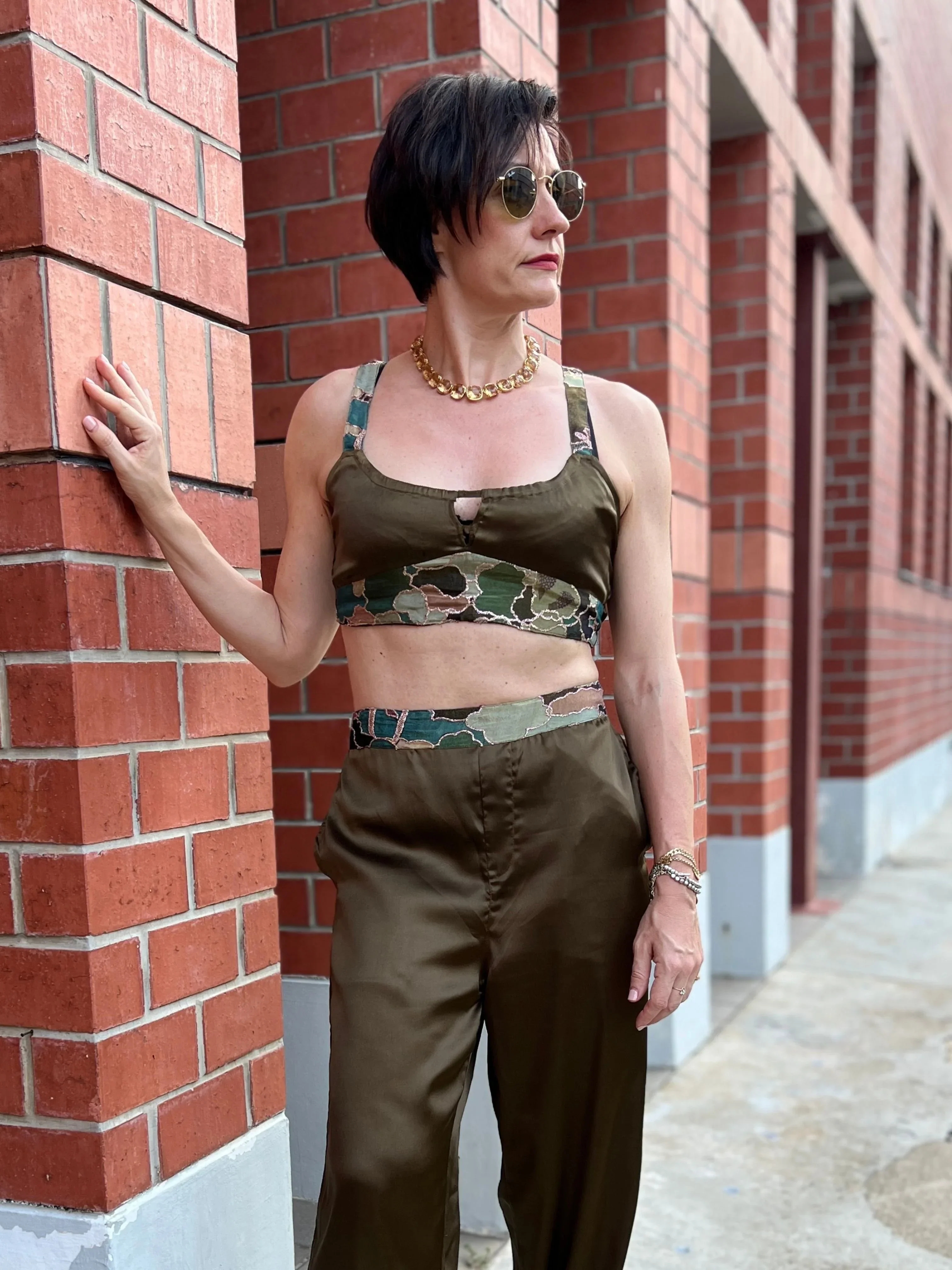 RAJA RANI | Golden Hour Green Top