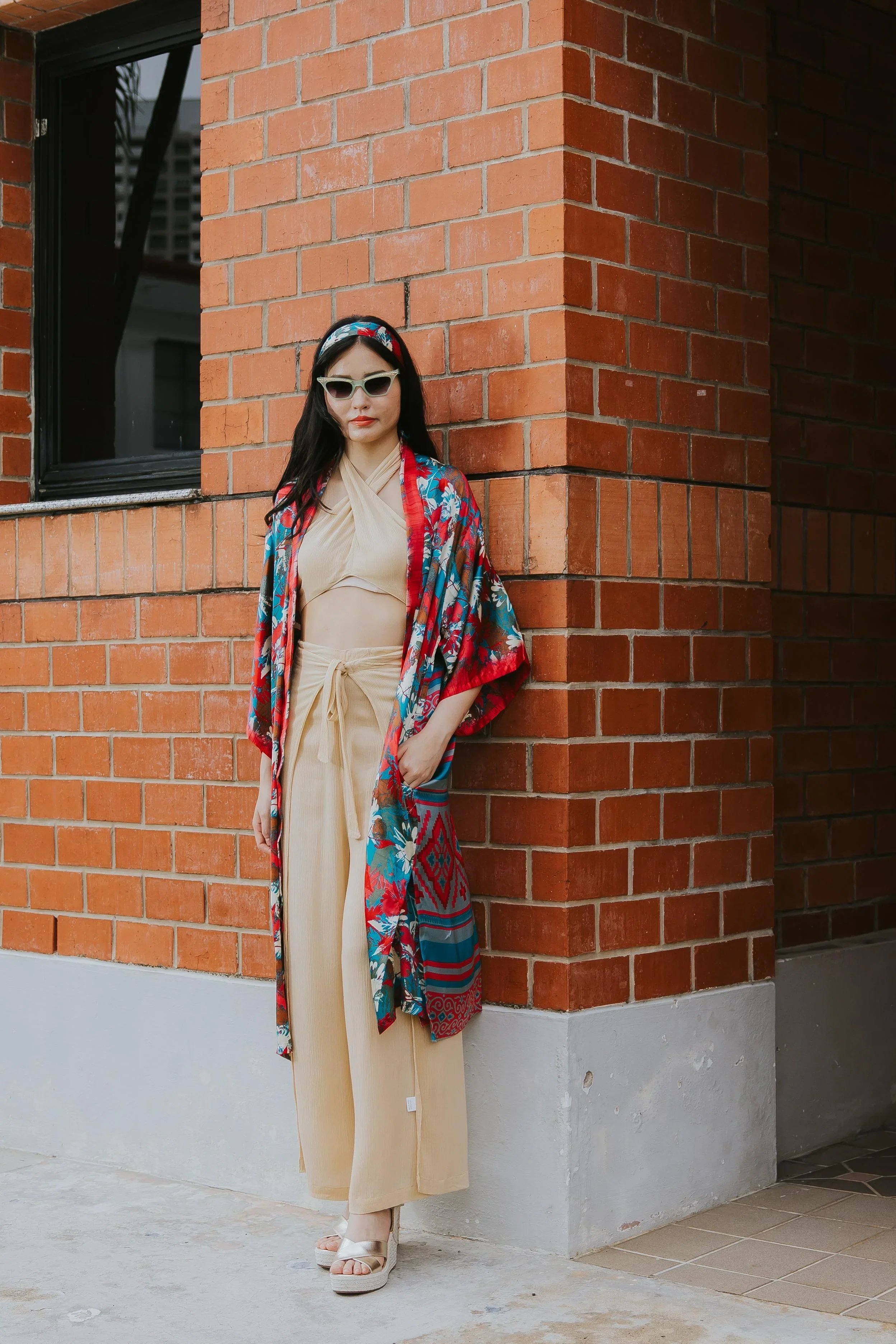 RAJA RANI | Modal Silk Long Kimono [LA VACANZA COLLECTION] - Image 12