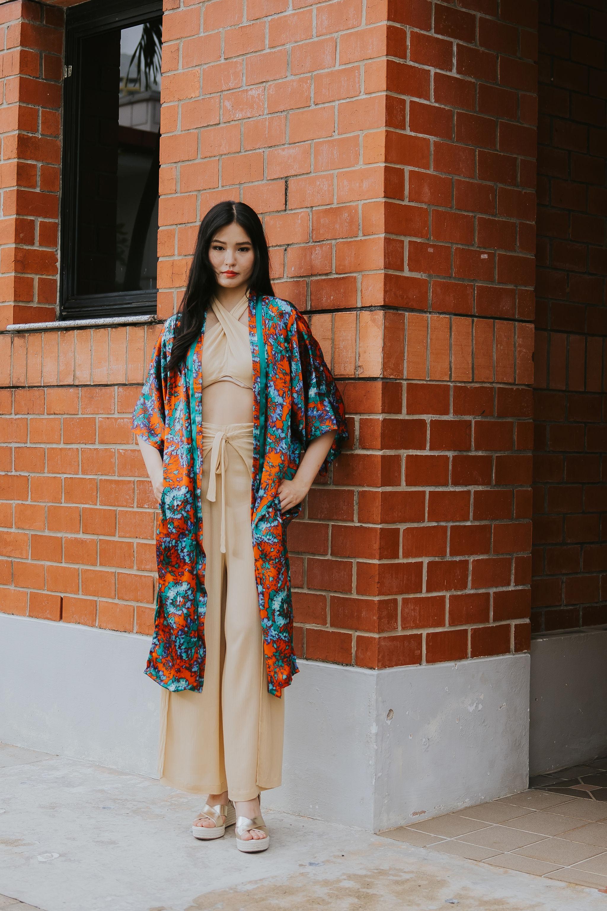 RAJA RANI | Modal Silk Long Kimono [LA VACANZA COLLECTION] - Image 19