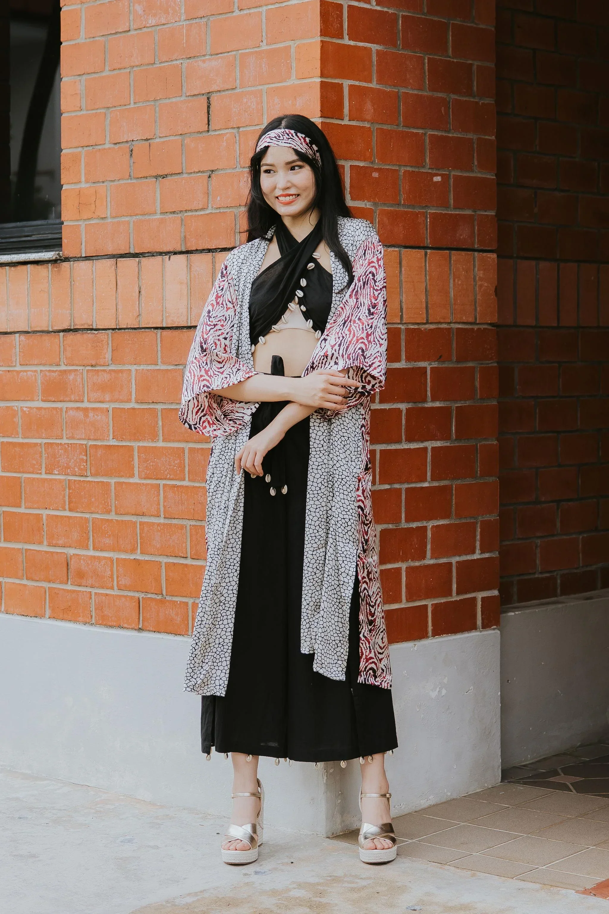 RAJA RANI | Modal Silk Long Kimono [LA VACANZA COLLECTION] - Image 25