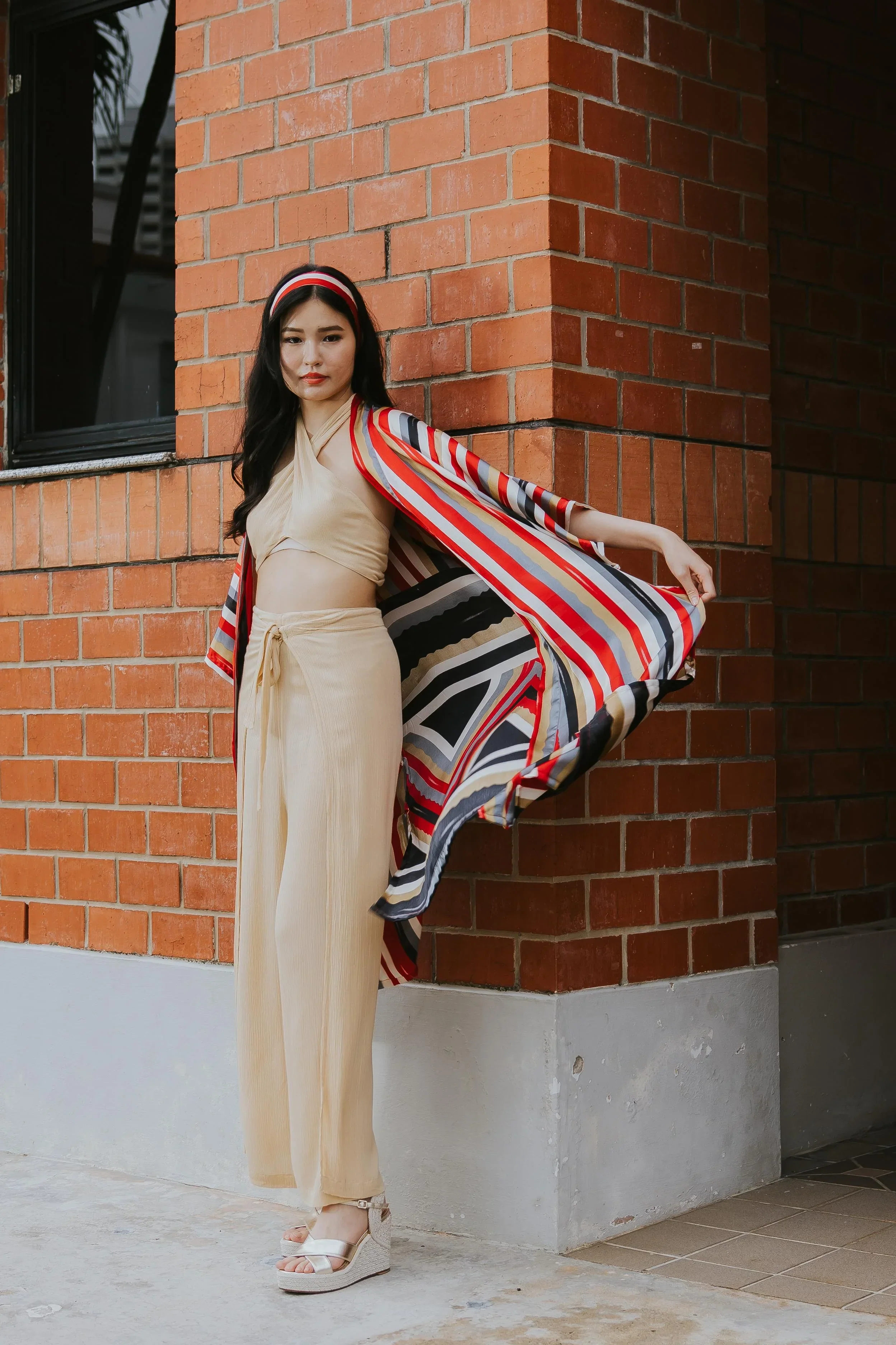 RAJA RANI | Modal Silk Long Kimono [LA VACANZA COLLECTION] - Image 3